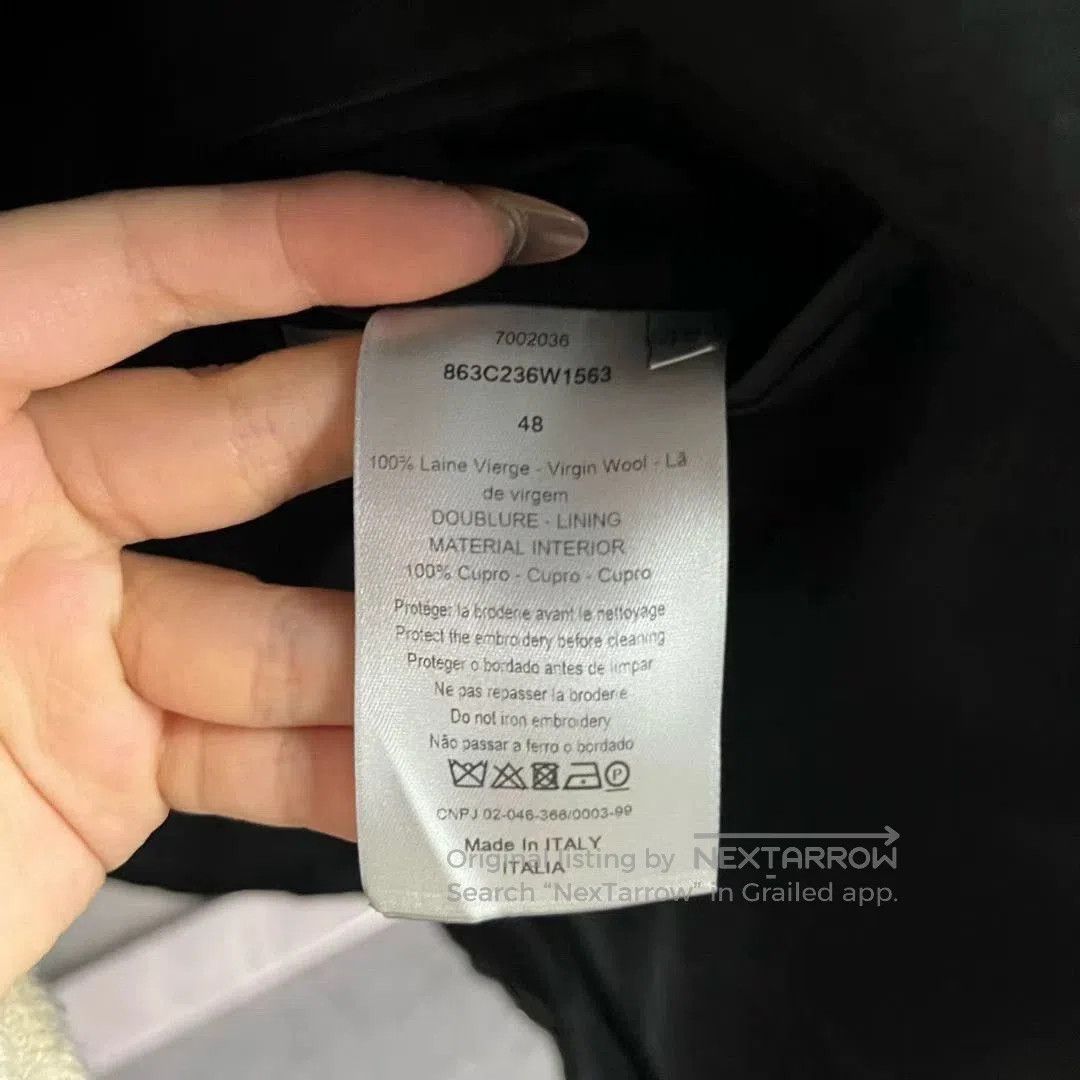 Dior dior black formal jacket with collar details. Size US L / EU 52-54 / 3 - 4 Thumbnail