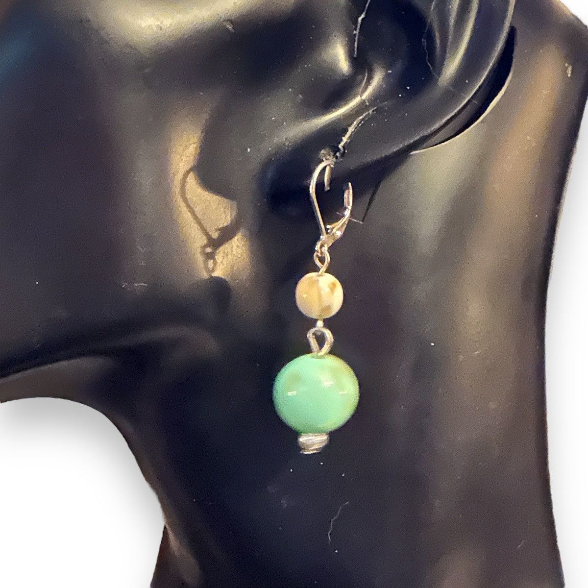 Other Garold C. Miller marbled bead dangle earrings Size ONE SIZE - 2 Thumbnail