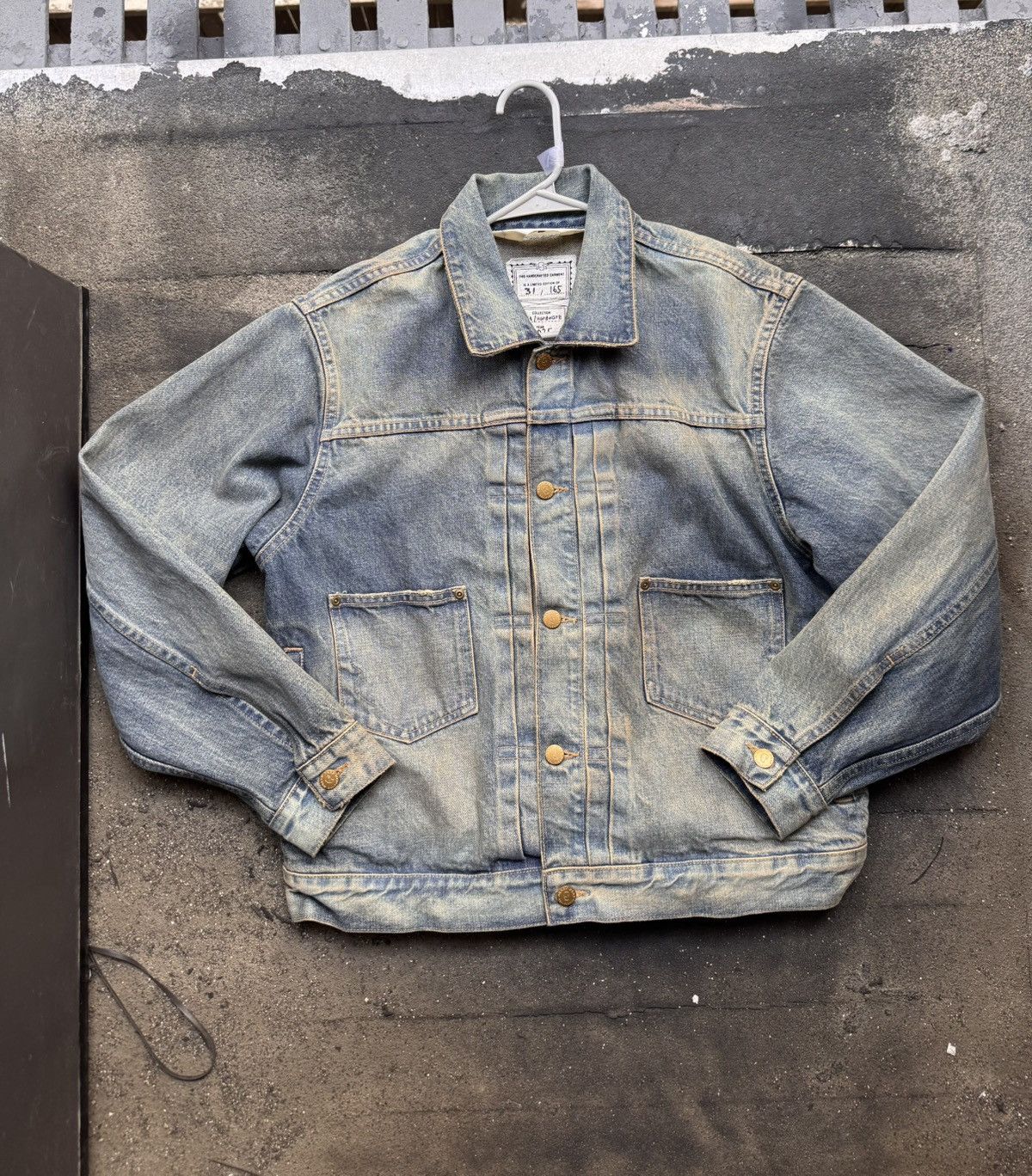 Brain Dead Brain Dead Washed Indigo Denim Jacket - Sz Large Size US L / EU 52-54 / 3 - 1 Thumbnail