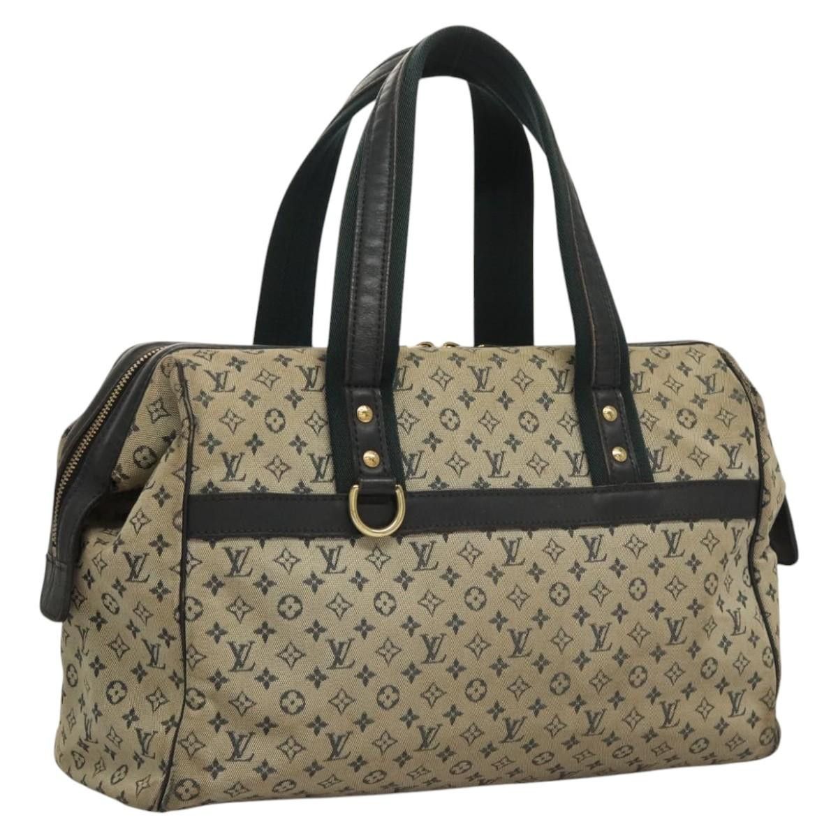 Louis Vuitton Monogram Mini Josephine Gm Hand Bag Blue M92211 Lv Auth 116179, Women's