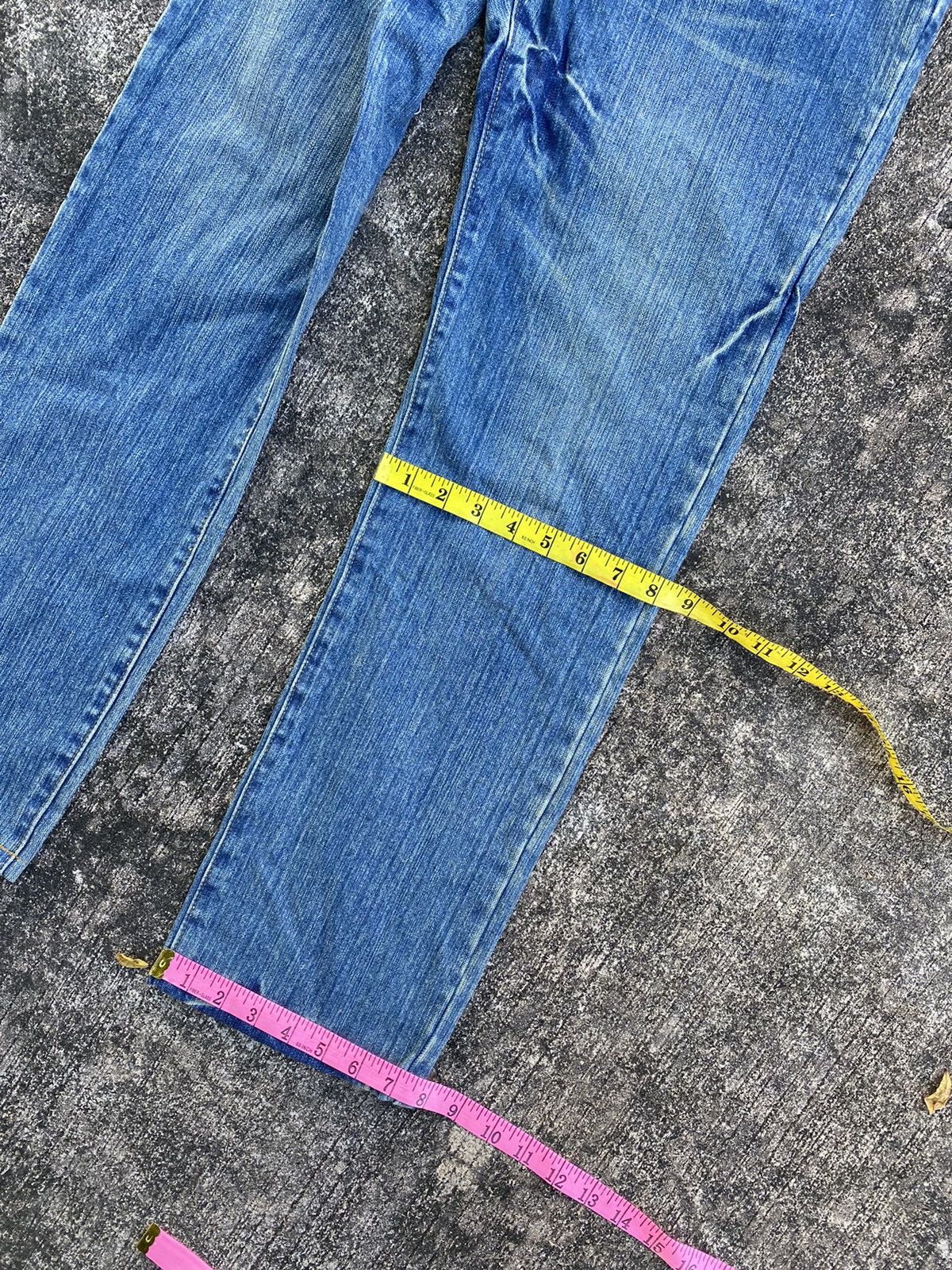 Japanese Brand Vintage Embroidery Sukarjan Denim -Look like Kurakuri Design Size US 31 - 15 Thumbnail