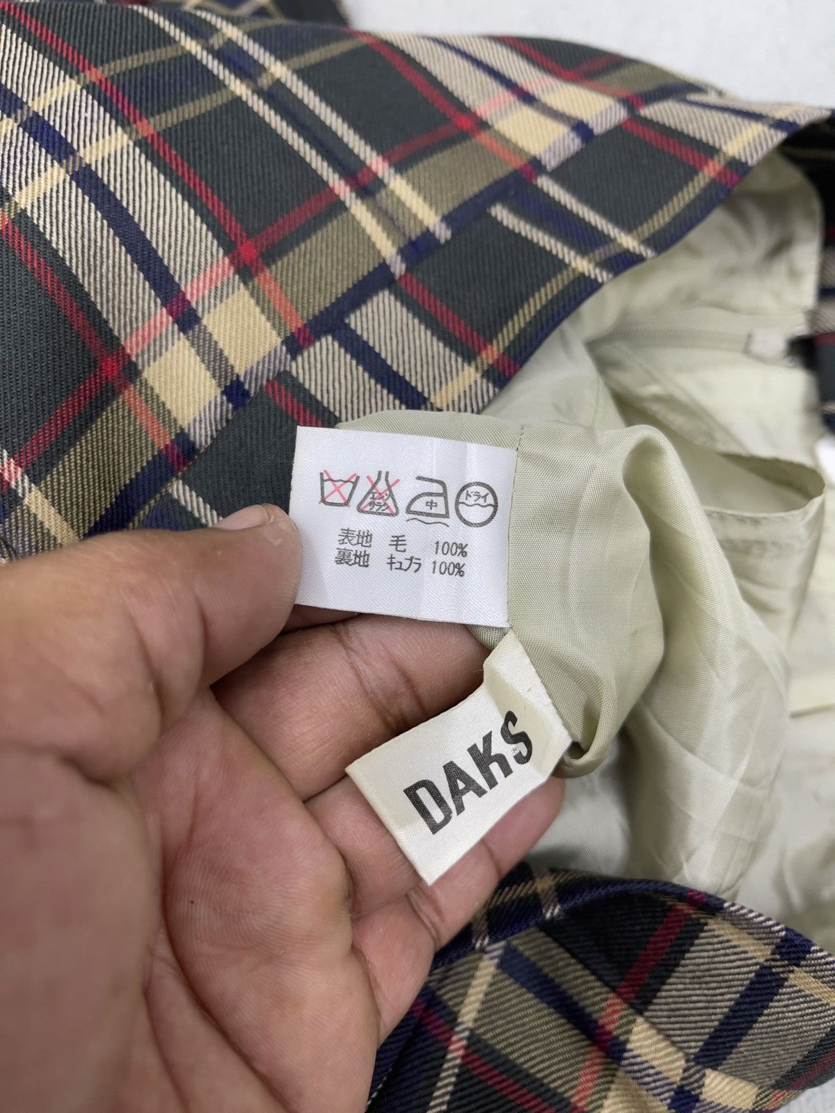 DAKS × Designer × Japanese Brand VTG DAKS LONDON MIDI SKIRT TARTANS Size 26" / US 2 / IT 38 - 8 Thumbnail