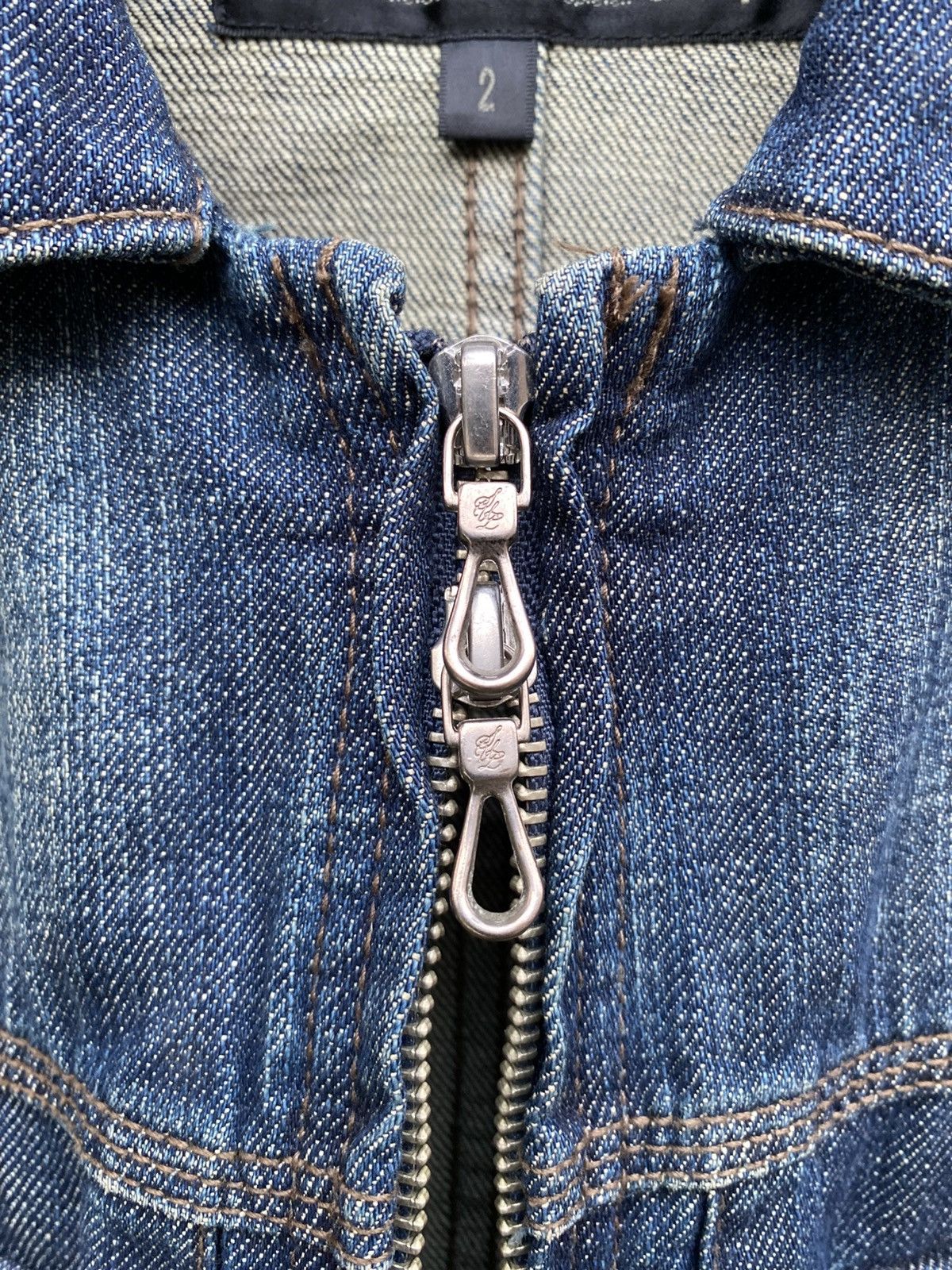 Le Grande Bleu (L.G.B.) 2000s Rare Schlussel Japan Denim Jacket Size US M / EU 48-50 / 2 - 5 Thumbnail