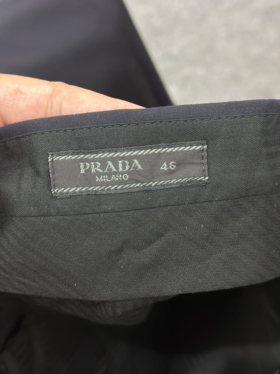 Prada PRADA BWNT No Tuck Slacks Pants 46 Wool Navy Size US 30 / EU 46 - 7 Thumbnail