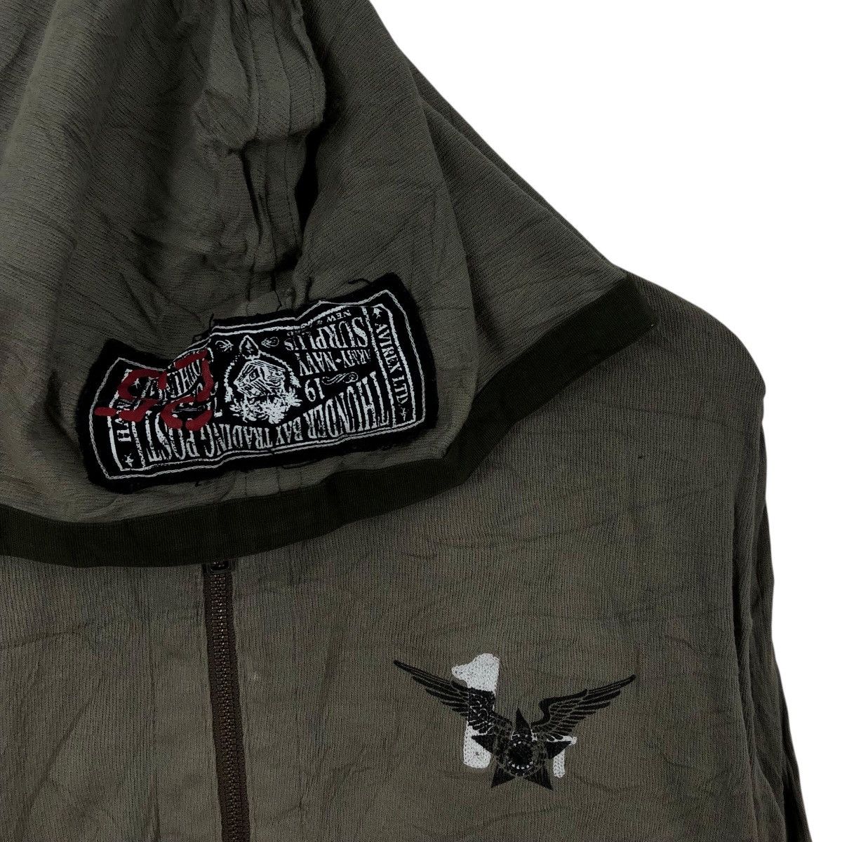 Avirex AVIREX Zipper Army Military Specs Hoodie Sweatshirt Size US L / EU 52-54 / 3 - 5 Thumbnail