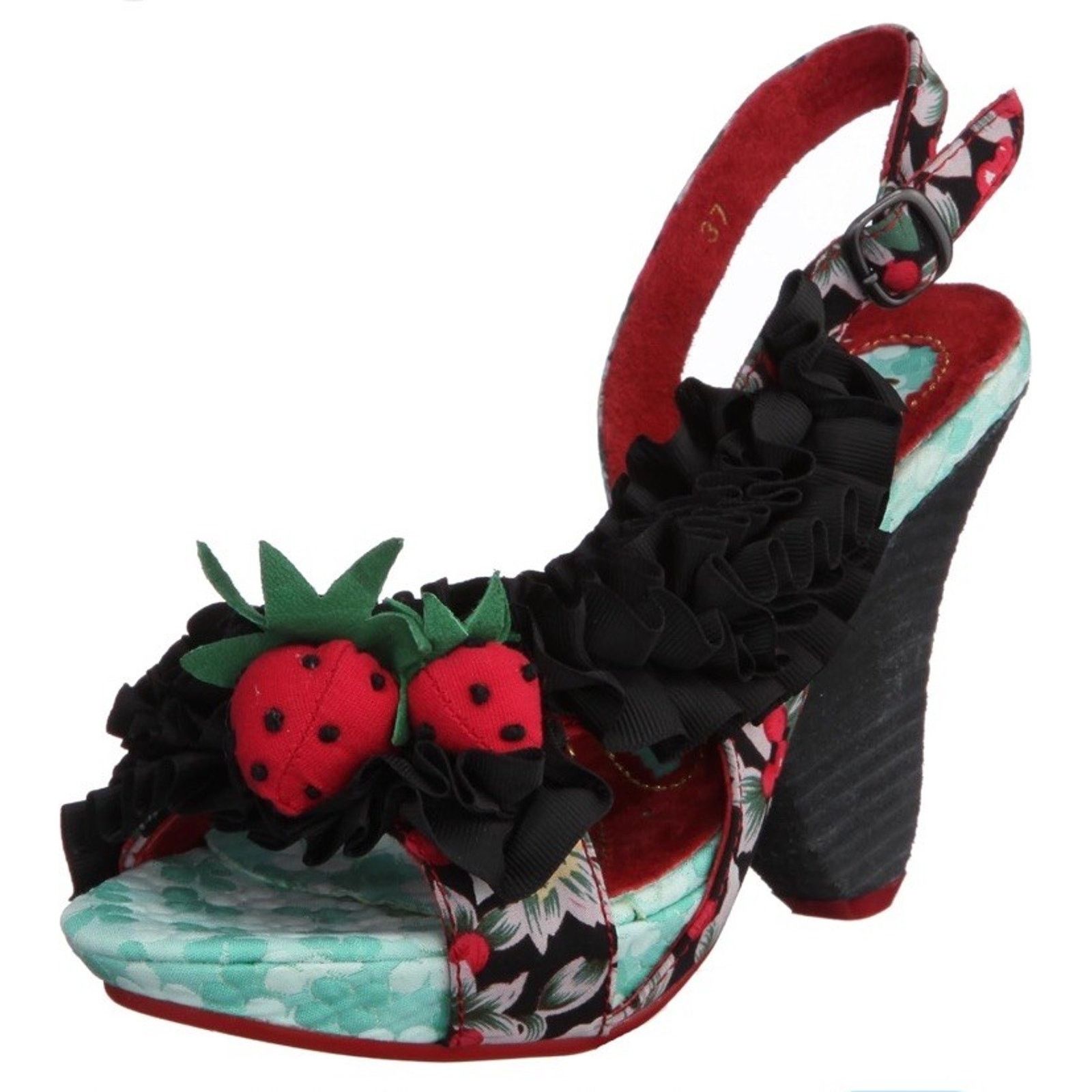 Other IRREGULAR CHOICE Raspberry Ripples Slingback Sandal Platform Size US 9.5 / IT 39.5 - 1 Thumbnail