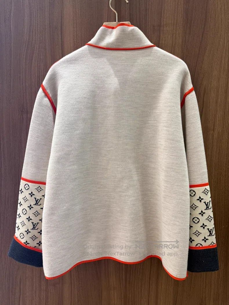 Louis Vuitton Louis Vuitton Beige Contrast Zip Sweatshirt Size US S / EU 44-46 / 1 - 2 Thumbnail