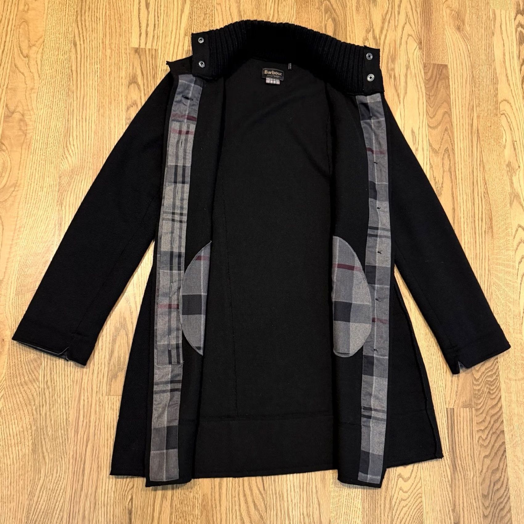 Barbour Barbour Millfire Knit Coat Jacket Men’s Size 10 Wool Blend Button Up Black Modern Classic Outdoor Pockets Collared Long Sleeve Vintage No Size L / US 10 / IT 46 - 5 Thumbnail