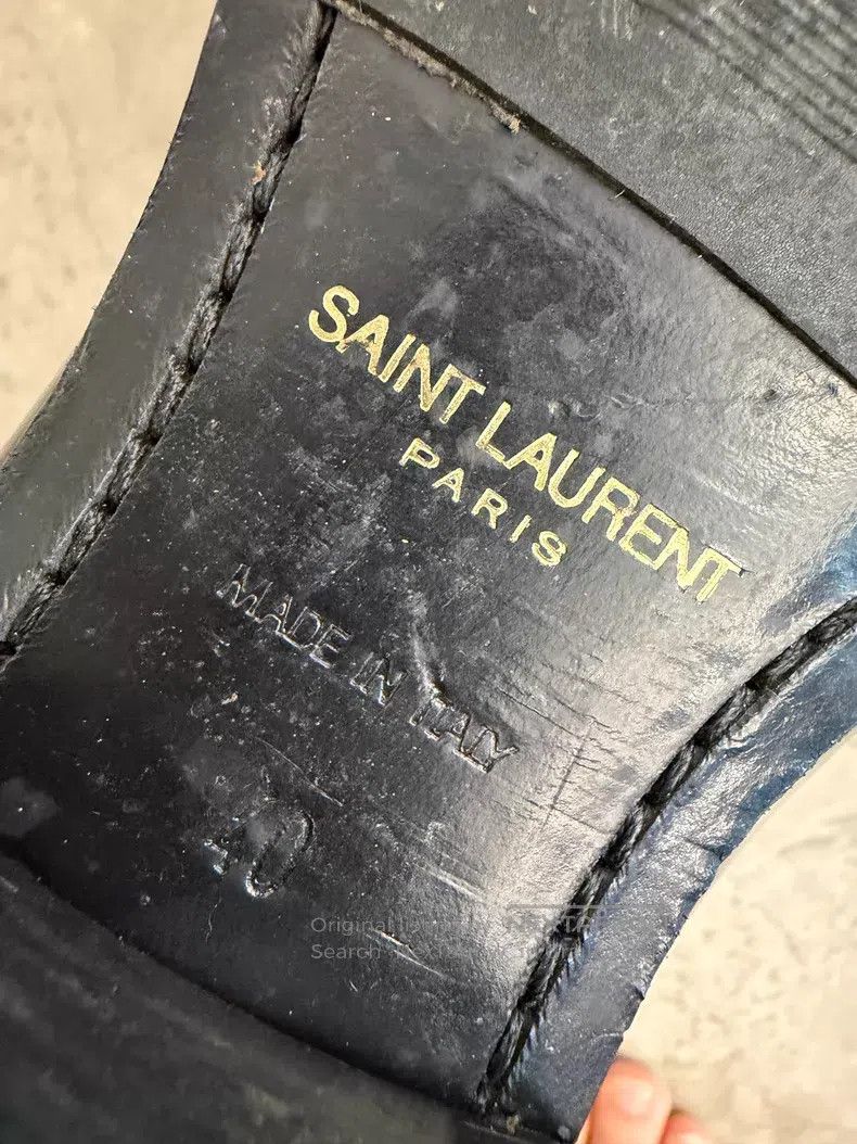Saint Laurent Paris Saint Laurent Paris Glossy Leather Chelsea Boots Size US 7 / EU 40 - 5 Thumbnail