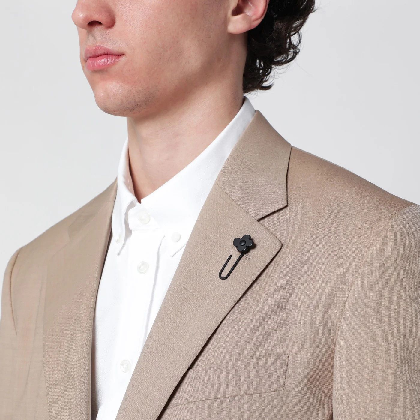 Lardini o1d2blof0526 Single-breasted Linen Suits in Beige Size US L / EU 52-54 / 3 - 6 Thumbnail