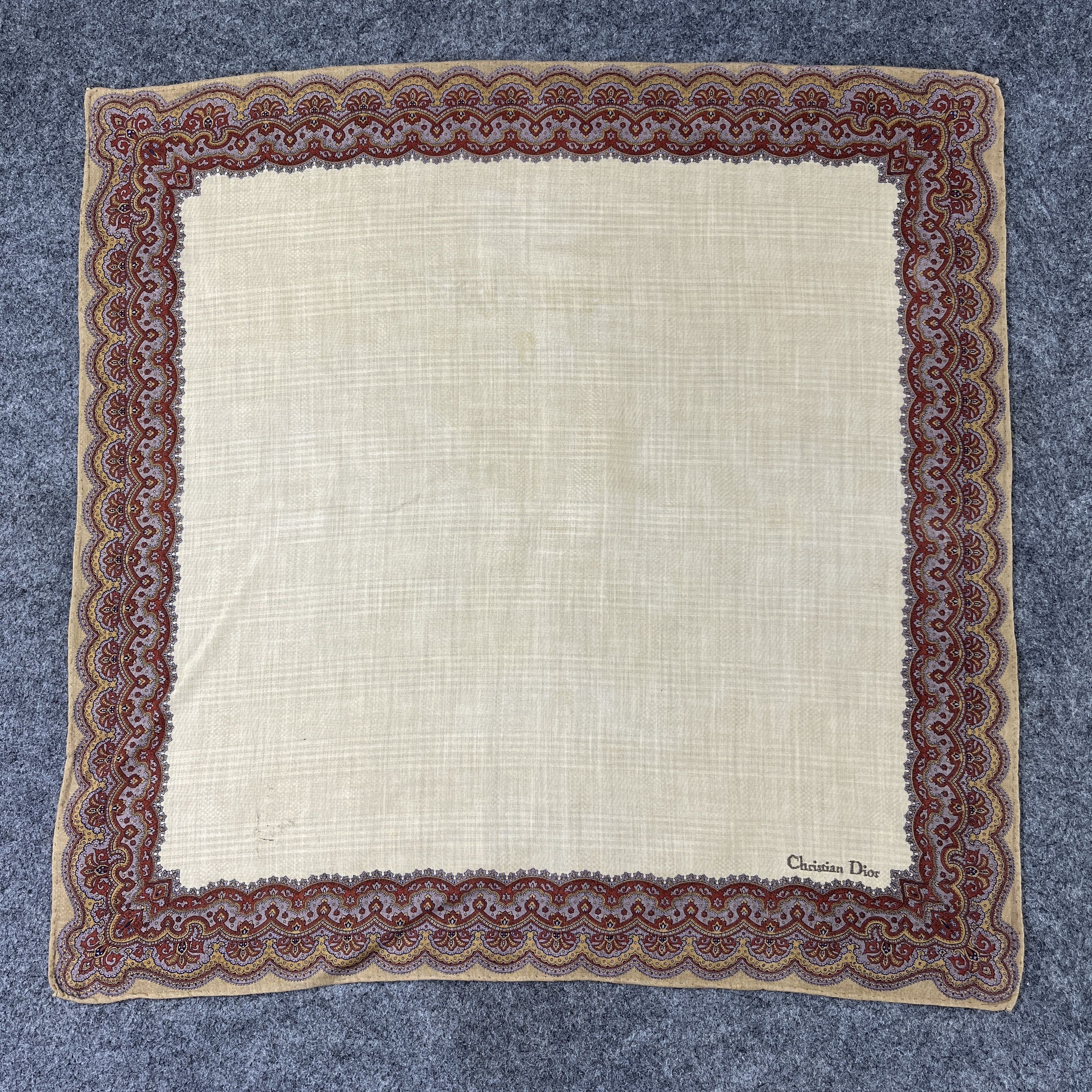 Vintage Christian Dior Handkerchief / Bandana / Neckerchief B687 Size ONE SIZE - 1 Thumbnail