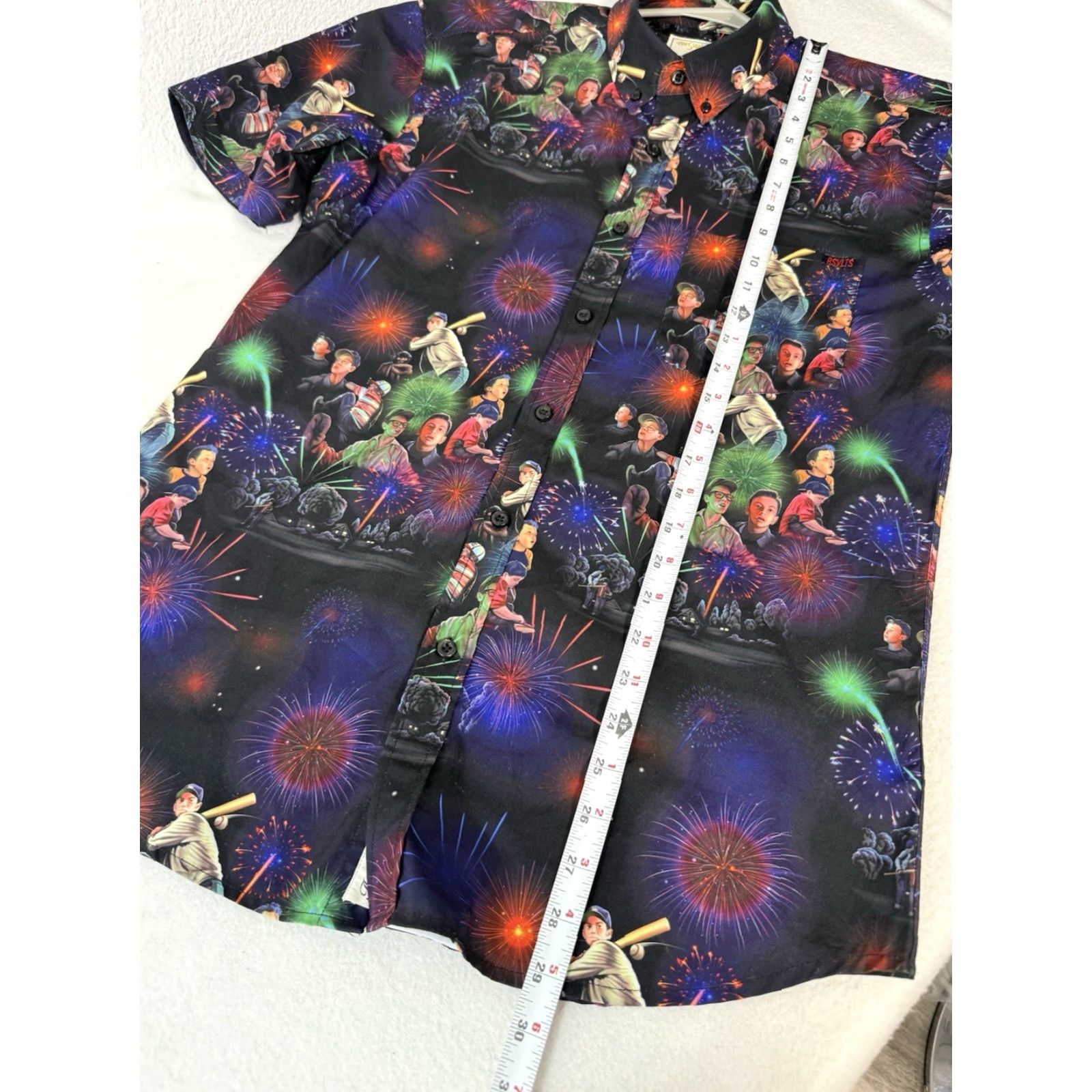 Vintage RSVLTS The Sandlot Shirt Mens M Nightgame Fireworks Button Up Short Sleeve Size US M / EU 48-50 / 2 - 2 Thumbnail