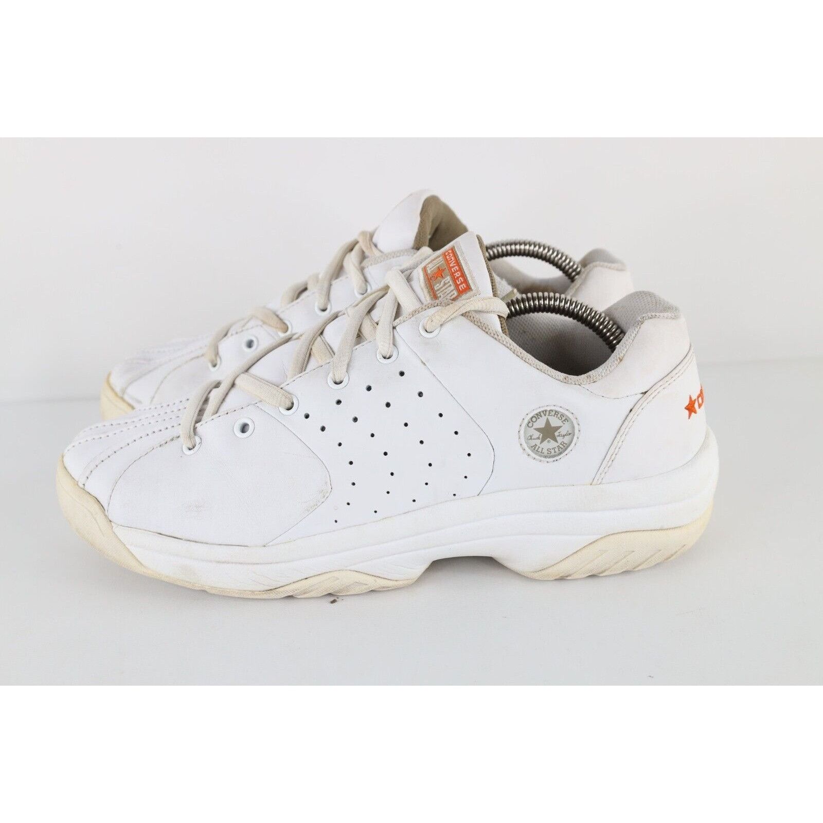 Converse × Vintage Vintage 90s Converse Distressed Spell Out Leather Shoes Size US 10 / EU 43 - 8 Thumbnail