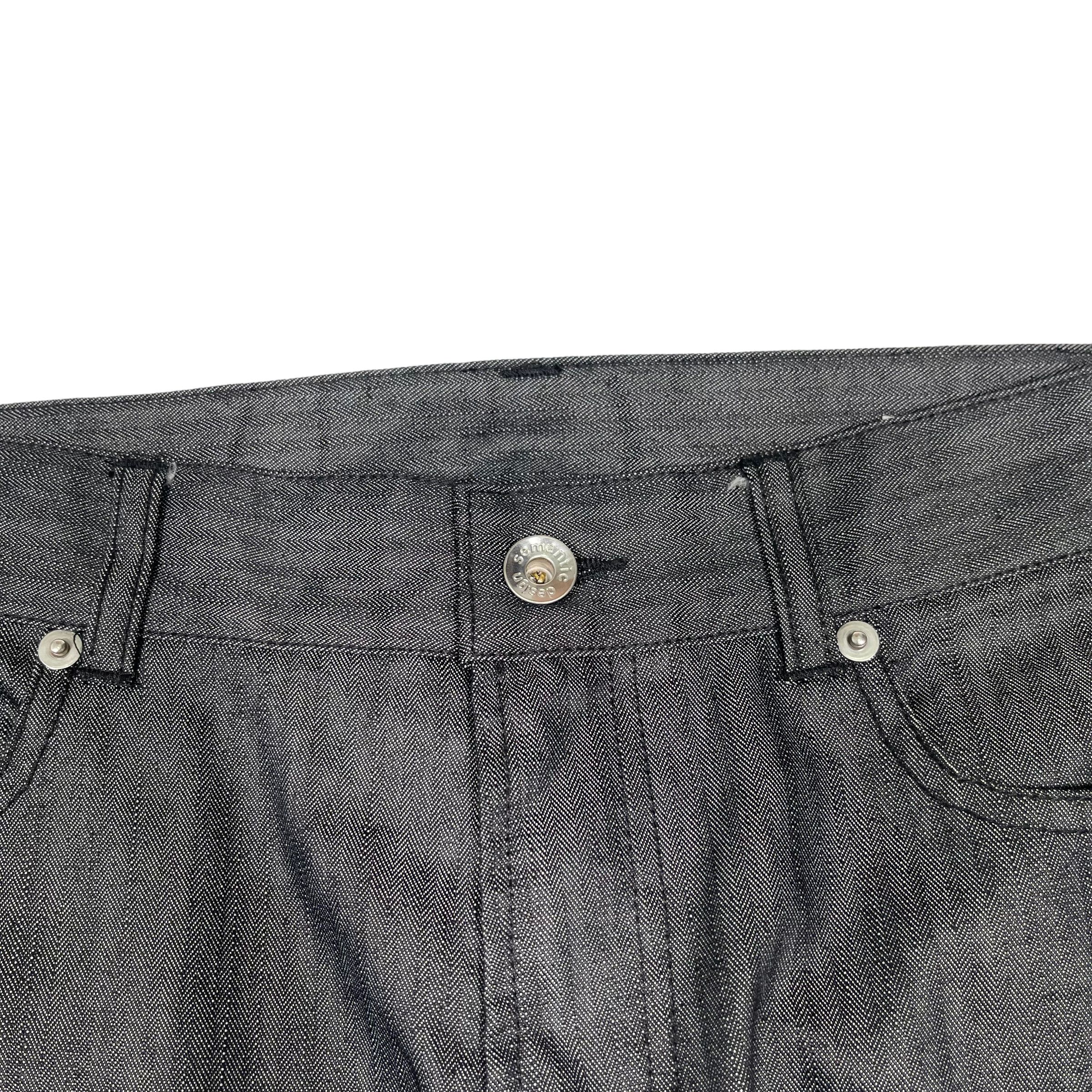 If Six Was Nine × KMRii × semanticdesign Semantic Striped Texture Punk Japanese Pants Size US 30 / EU 46 - 8 Thumbnail