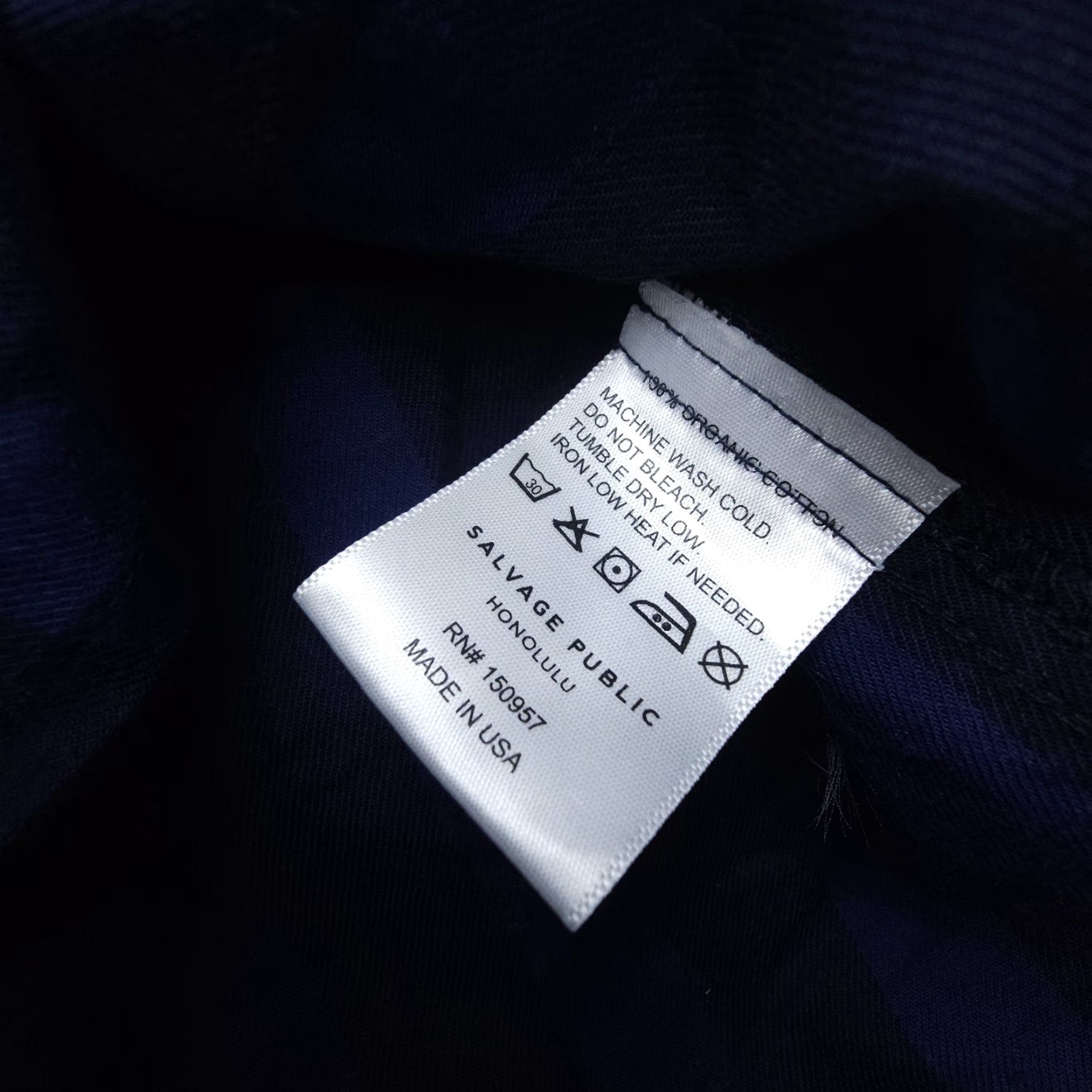 Vintage VINTAGE Salvage Public Men’s Shirt Button-Up Short Sleeve Blue L Organic Cotton Twill Striped Logo 90s Theme Mens Size US L / EU 52-54 / 3 - 4 Thumbnail