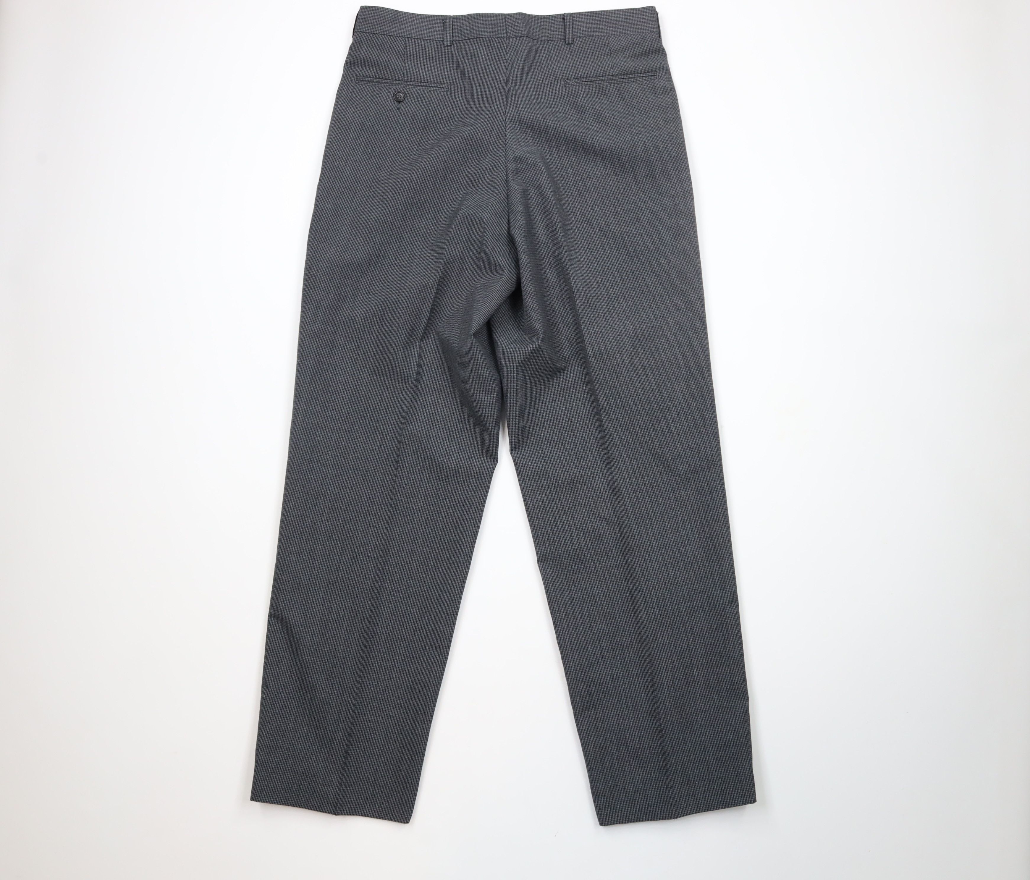 Vintage Vintage 90s Streetwear Wide Leg Houndstooth Chino Pants Size US 32 / EU 48 - 8 Thumbnail