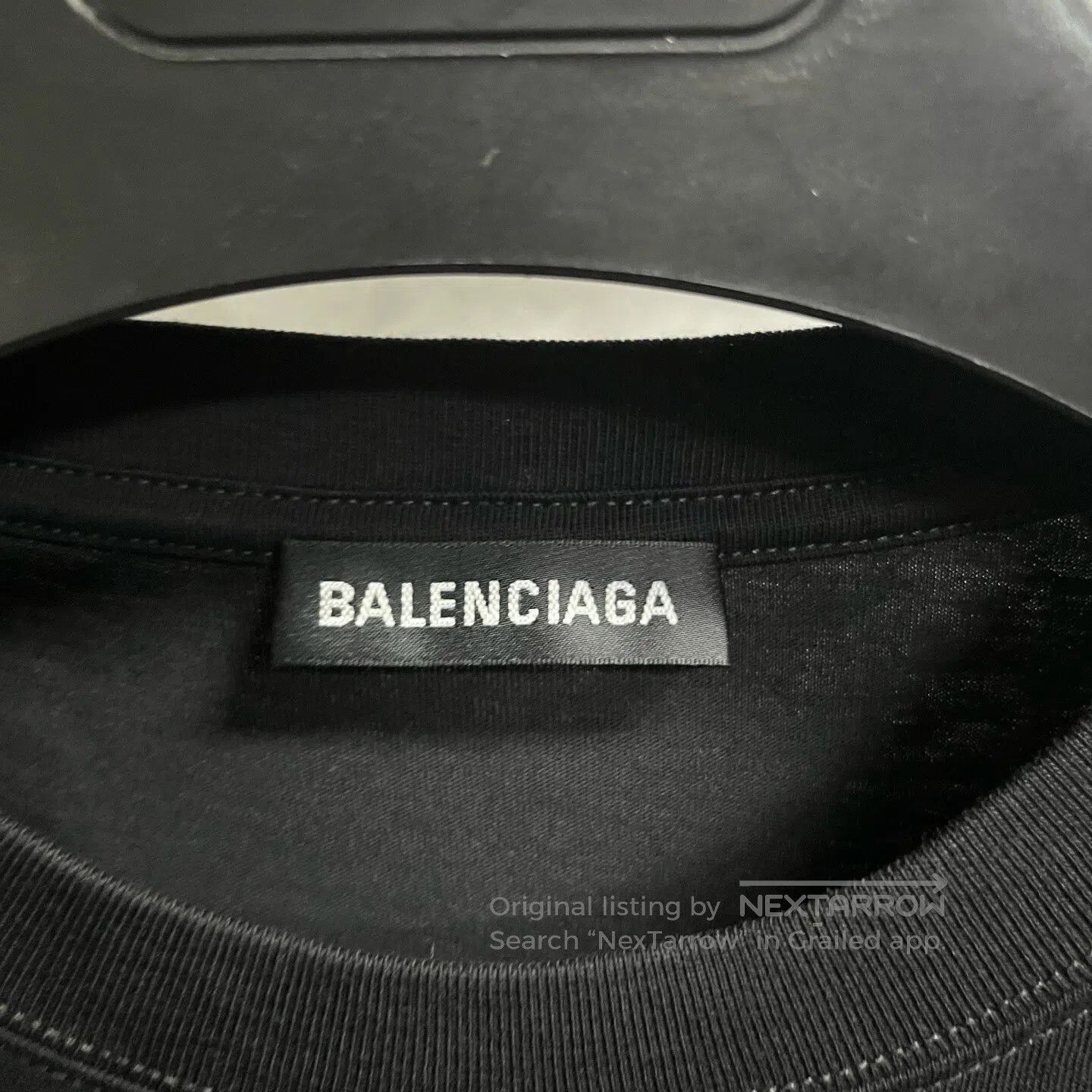 Balenciaga Balenciaga Black cola-print round-neck casual short-sleeve Size US M / EU 48-50 / 2 - 3 Thumbnail