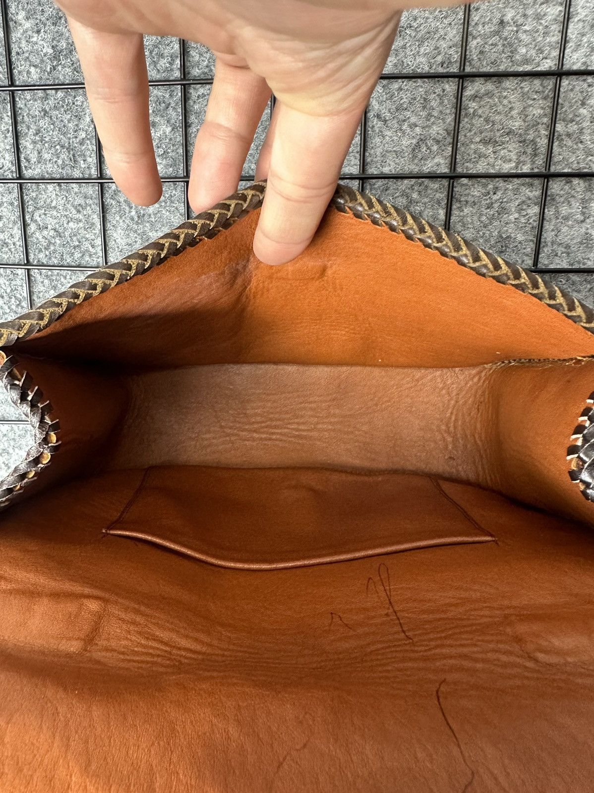 Genuine Leather Vintage Cowhide Leather Adjustable Strap Flap Bag Size OS Size ONE SIZE - 8 Thumbnail