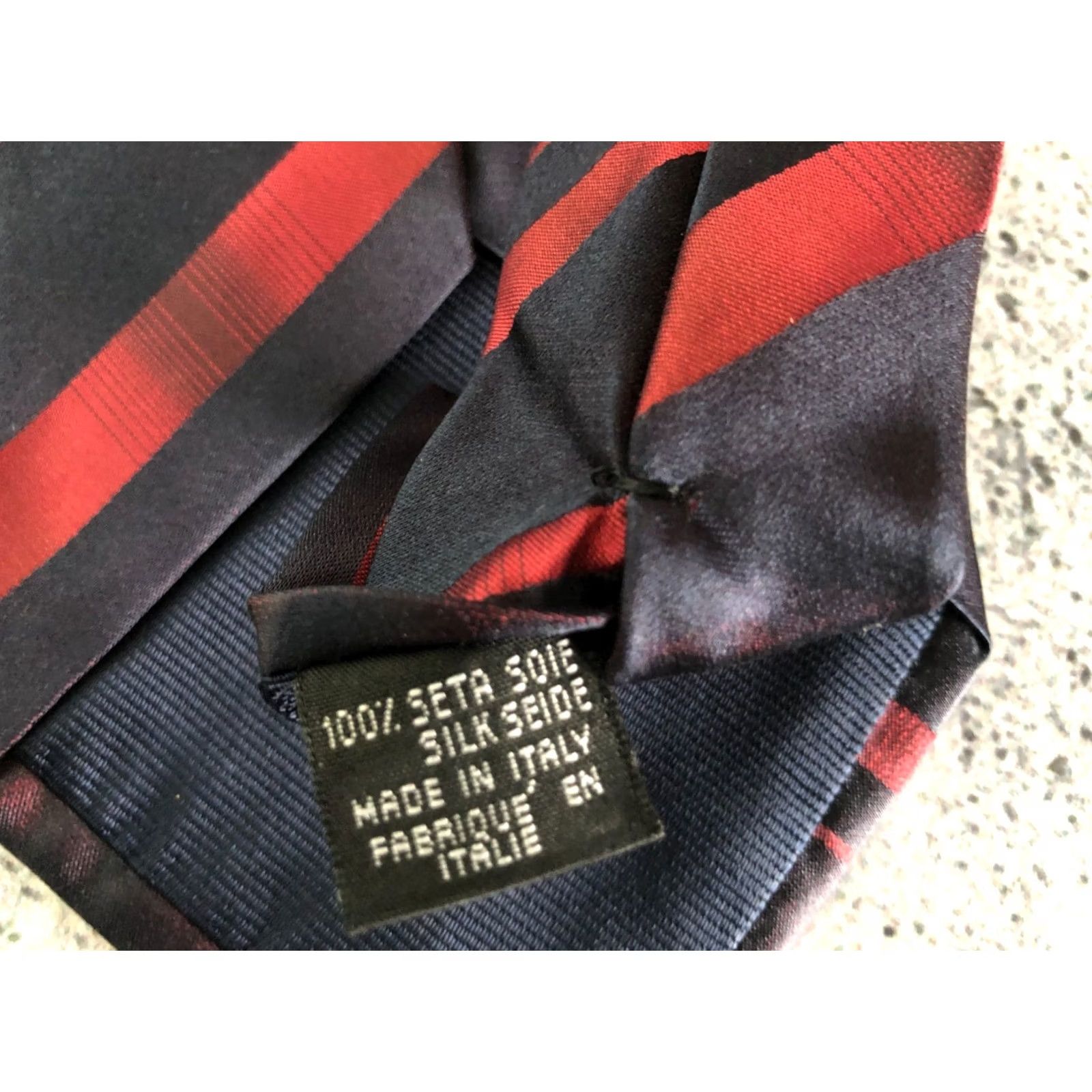 Dolce & Gabbana Dolce&Gabbana Tie Dark Blue Silk Striped Necktie Men's Silk Tie Classic Pattern Adjustable Clip Width Classic Vintage: No Size ONE SIZE - 6 Thumbnail