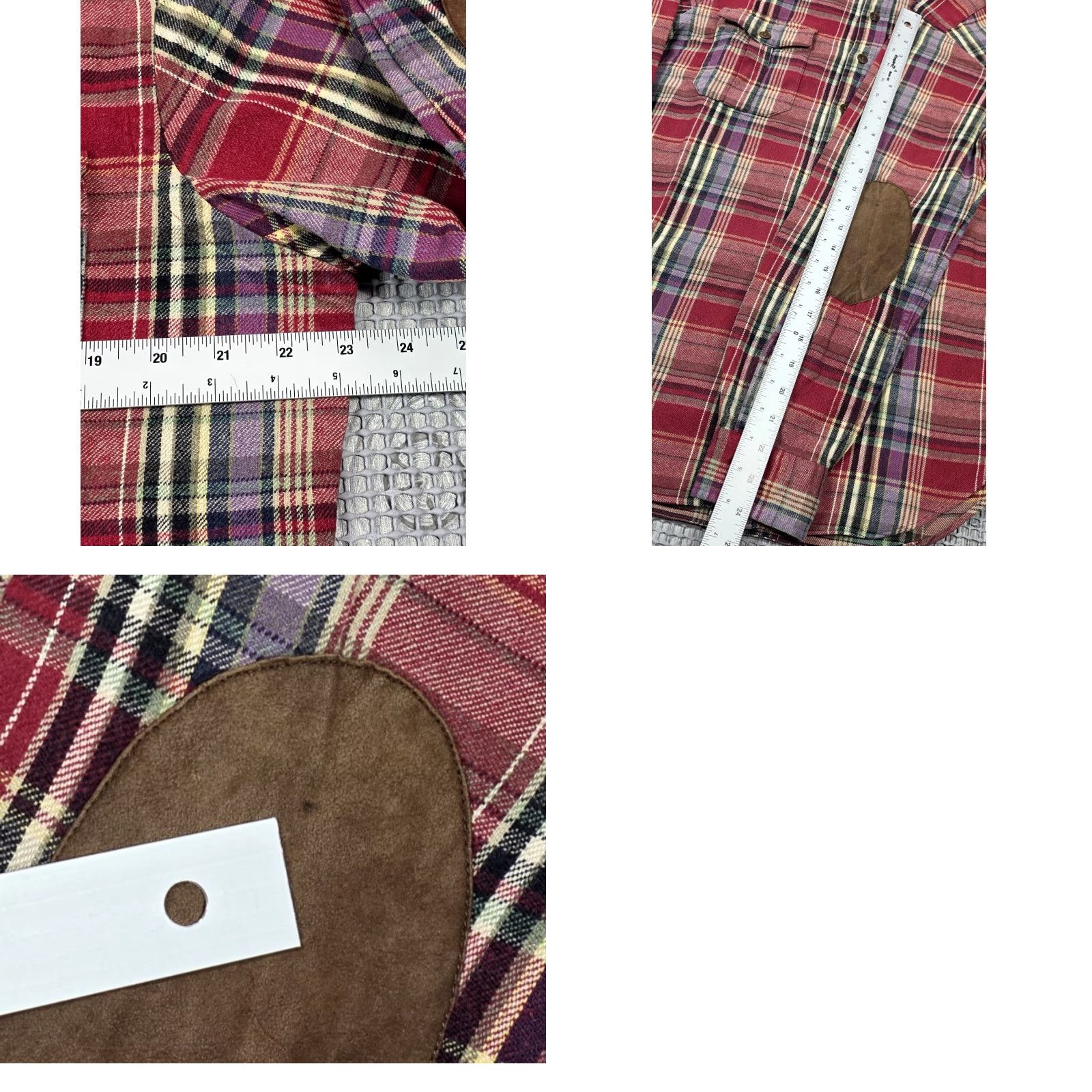 Polo Ralph Lauren Vtg Polo Ralph Lauren Shirt Men L Plaid Button Up Flannel Elbow Patch Hunting Size US L / EU 52-54 / 3 - 9 Thumbnail
