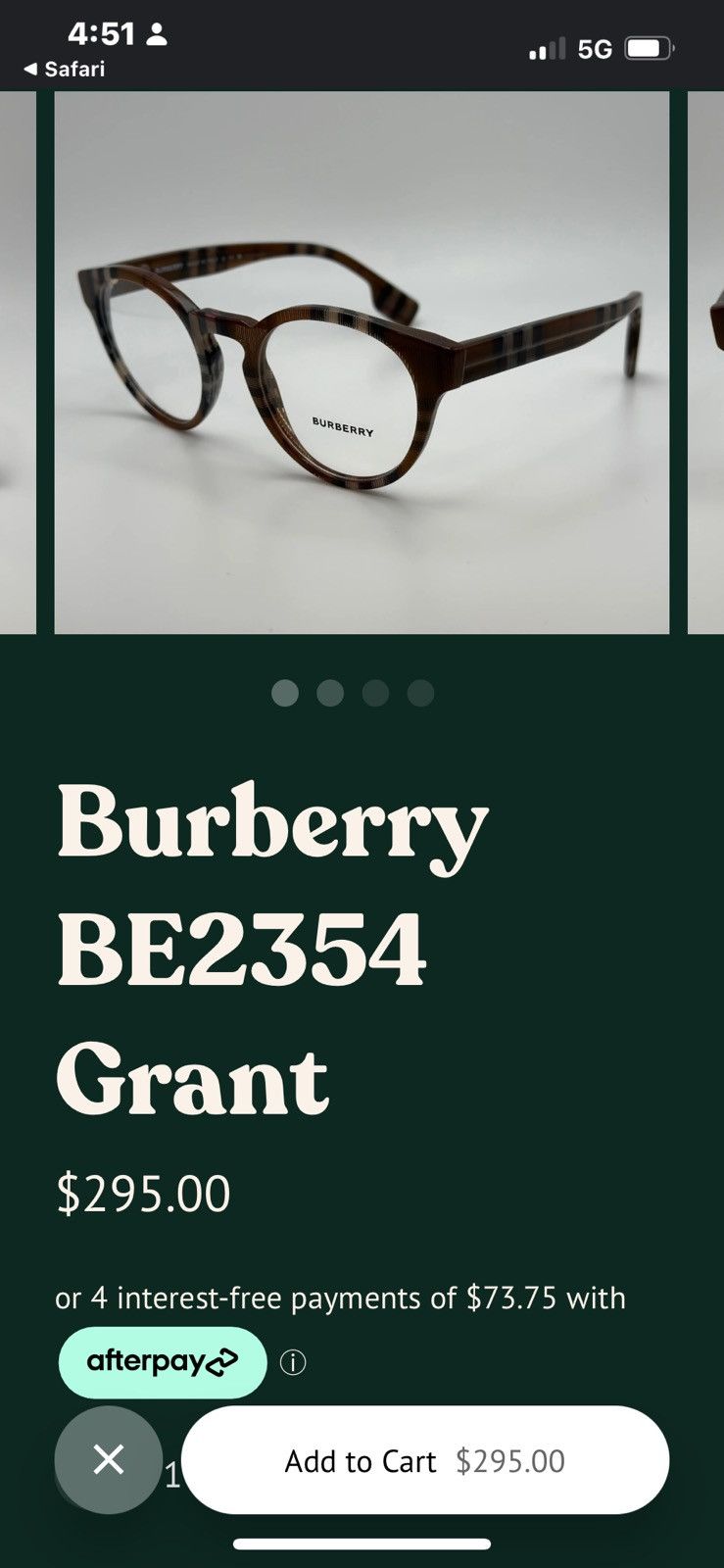 Burberry Burberry Frames Size ONE SIZE - 8 Thumbnail