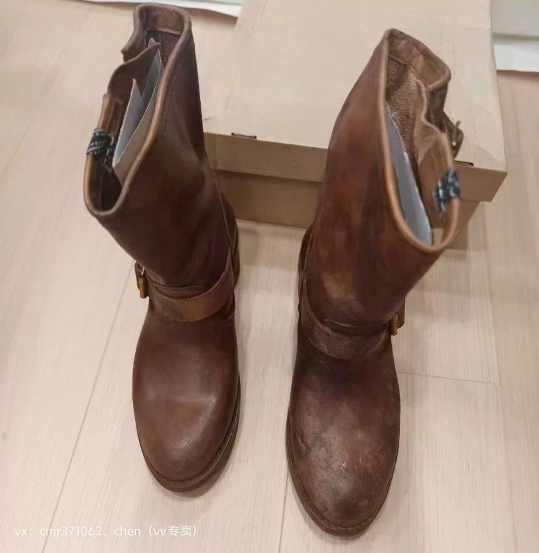 Visvim VISVIM 24 ICT T.W.O. BOOTS Brn US8 Muddy Engineer Boots Size US 8 / EU 41 - 1 Thumbnail