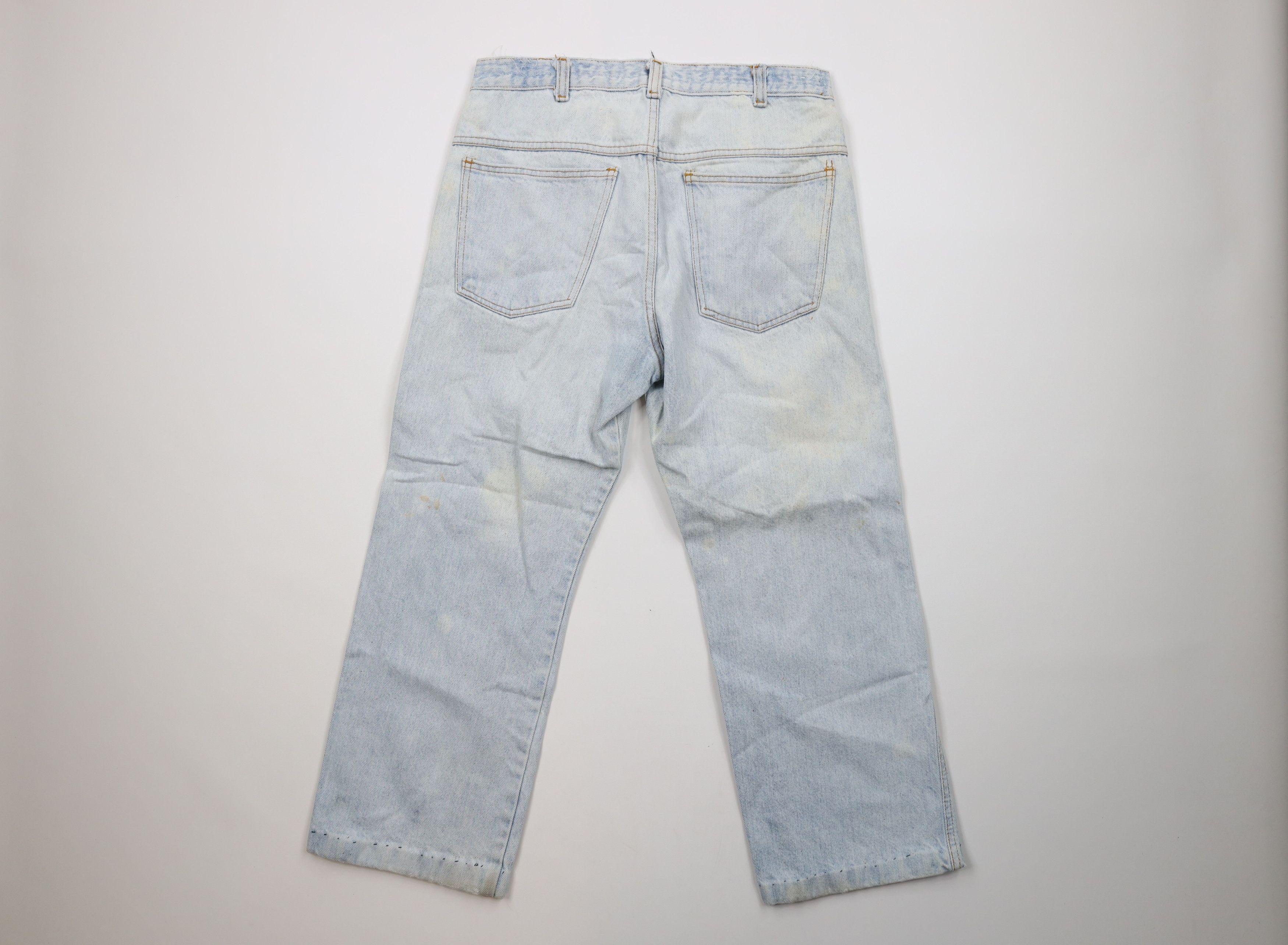 Vintage Vintage 70s Streetwear Wide Leg Flared Denim Jeans Blue USA Size US 32 / EU 48 - 11 Thumbnail