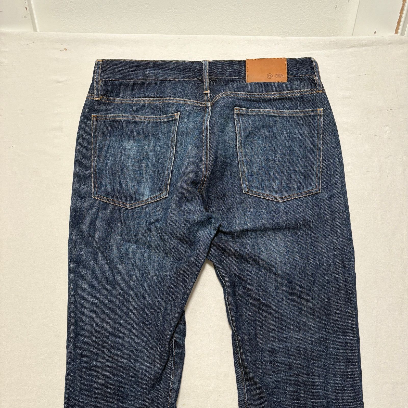 Taylor Stitch Taylor Stitch Faded Honeycomb Slim Denim Jeans Blue 32 x 32 Size US 32 / EU 48 - 5 Thumbnail