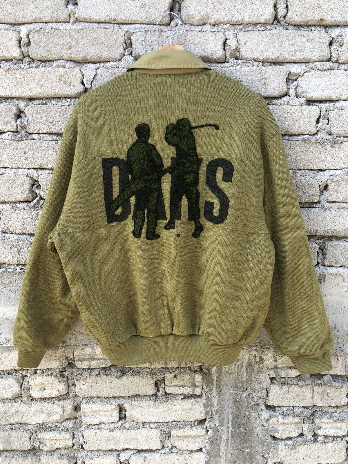 image of Daks London x Vintage Dark London Golf Rivesable Jacket in Brown, Men's (Size Large)