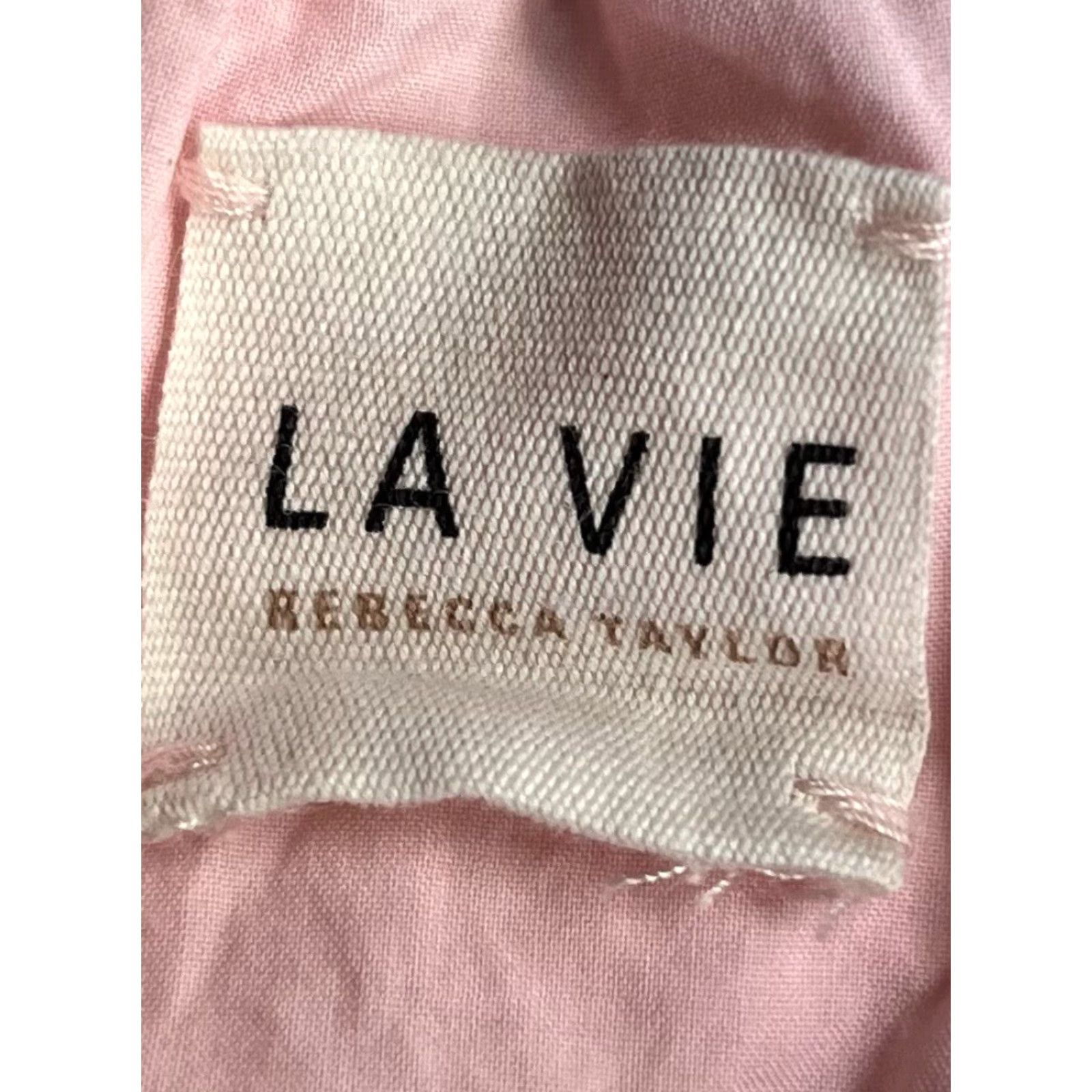 Rebecca Taylor Rebecca Taylor La Vie Pink Off-The-Shoulder Parachute Poplin Jumpsuit Small Size 28" / US 6 / IT 42 - 4 Thumbnail
