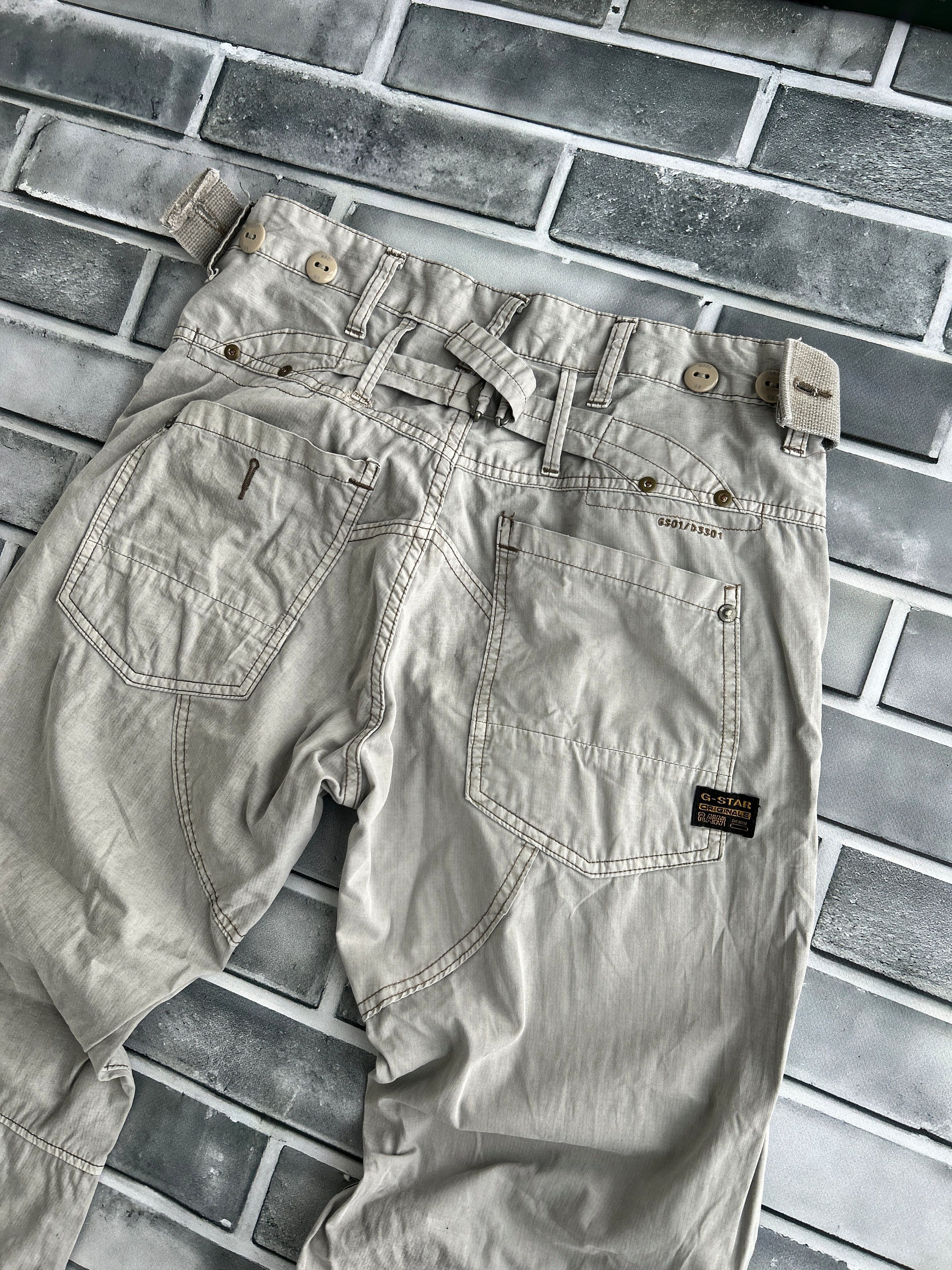 Vintage VTG G-Star Cargo Pants Tactical Military Utility Beige Y2K Size US 30 / EU 46 - 6 Thumbnail