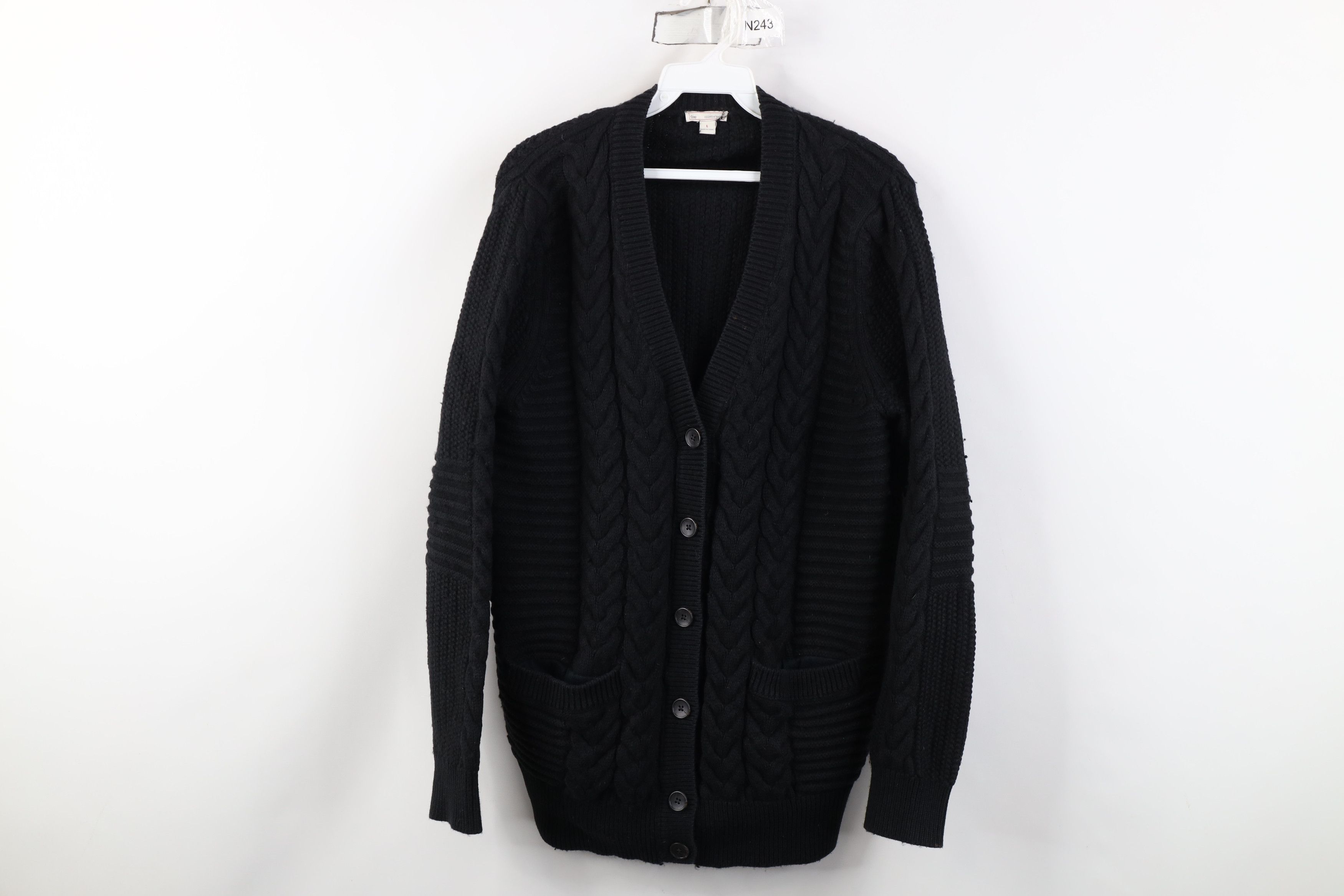 Gap Vintage Y2K Gap Wool Blend Chunky Fisherman Cardigan Sweater Size L / US 10 / IT 46 - 1 Thumbnail