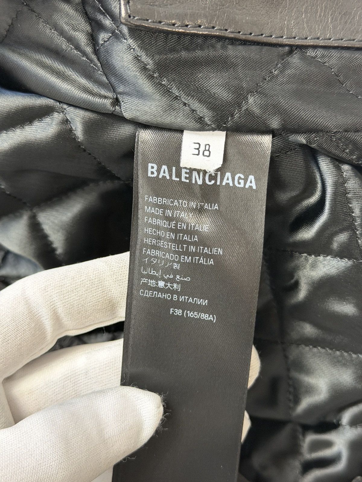 Balenciaga Balenciaga Racer Jacket Black Leather Size S / US 4 / IT 40 - 10 Thumbnail