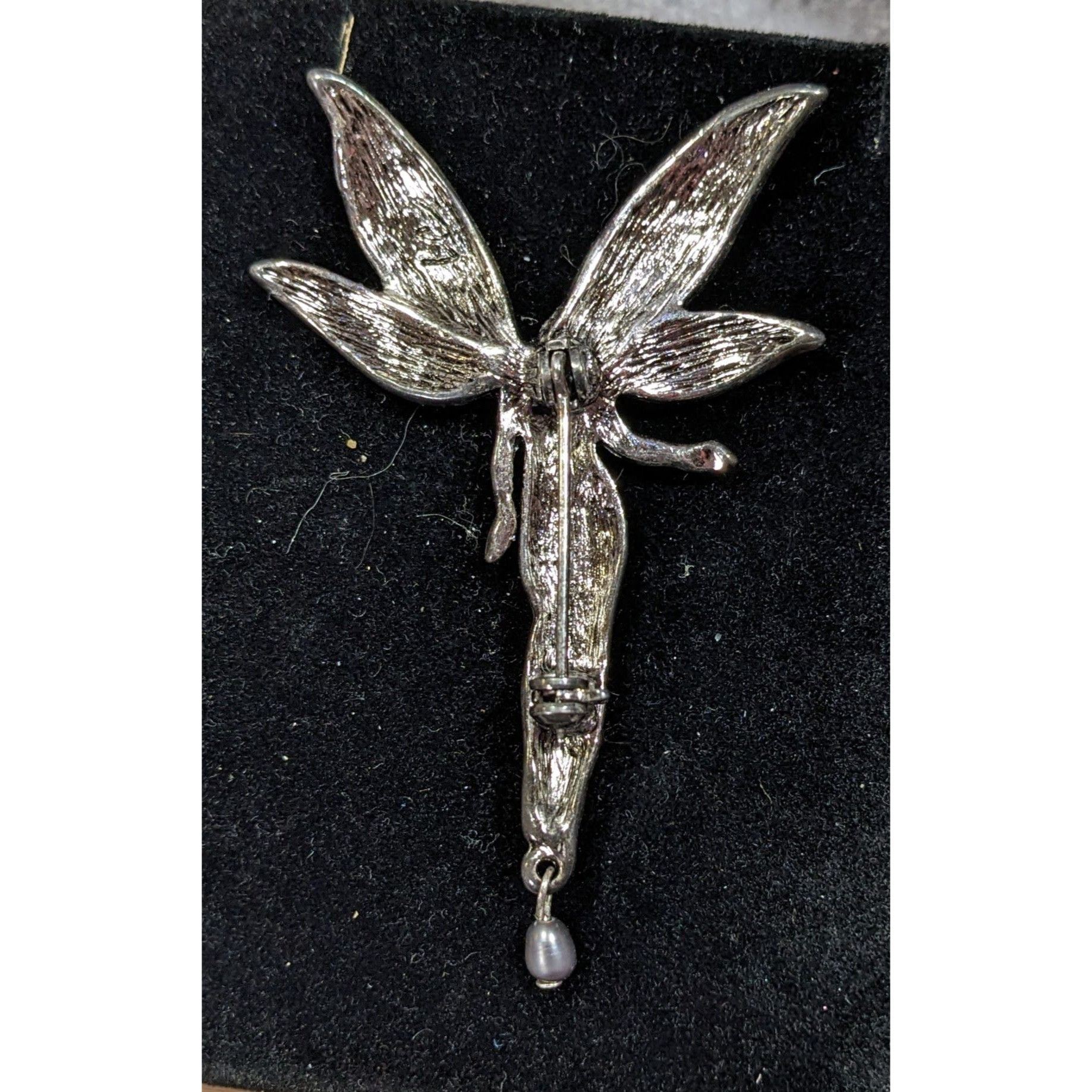 Other Liz Claiborne Fairycore Silver Tone With Green And Yellow Wi Size ONE SIZE - 4 Thumbnail