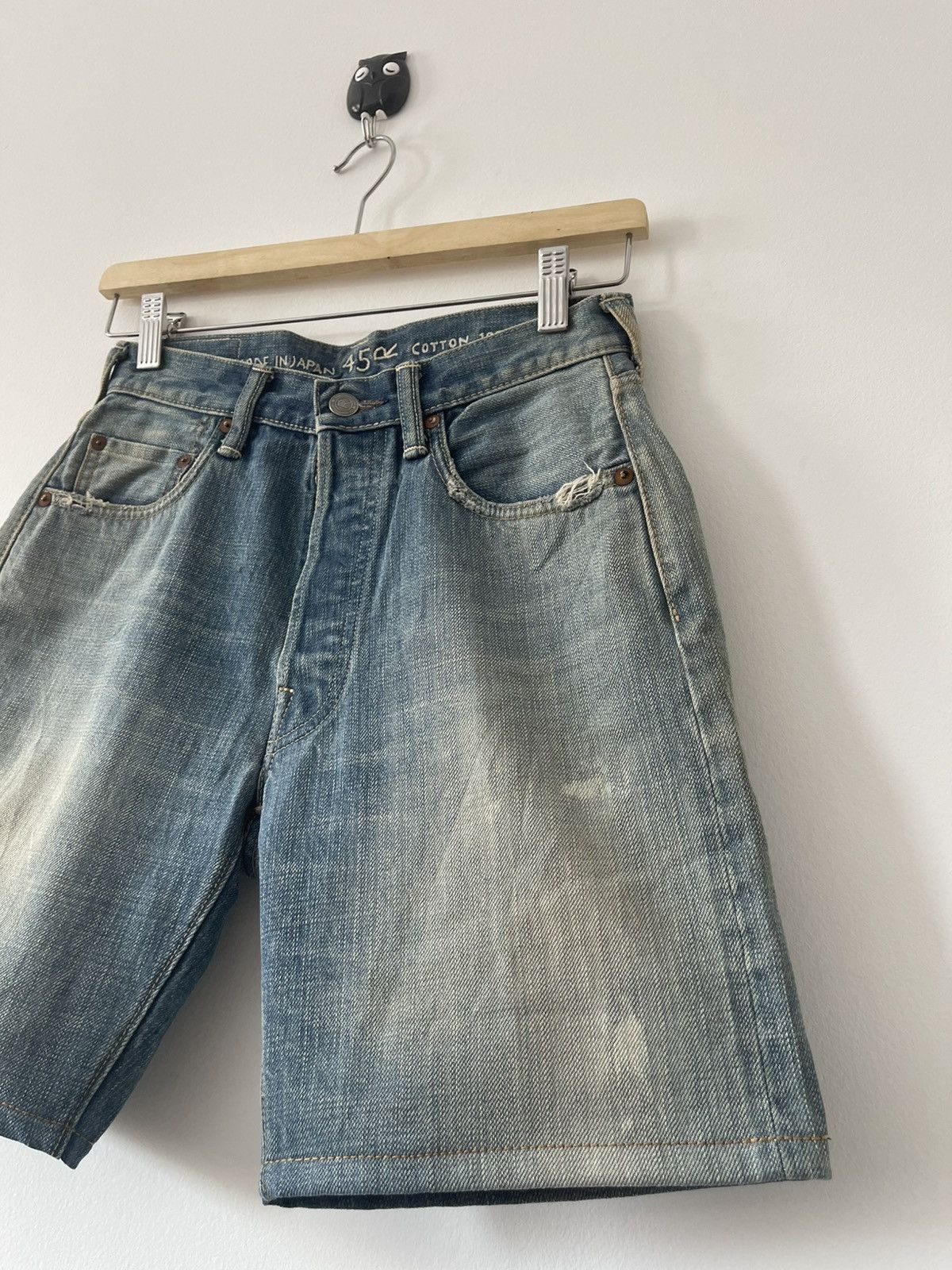 45rpm Rare Vintage 45RPM Hidden Rivets Selvedge Button Fly Shorts Size US 26 / EU 42 - 6 Thumbnail