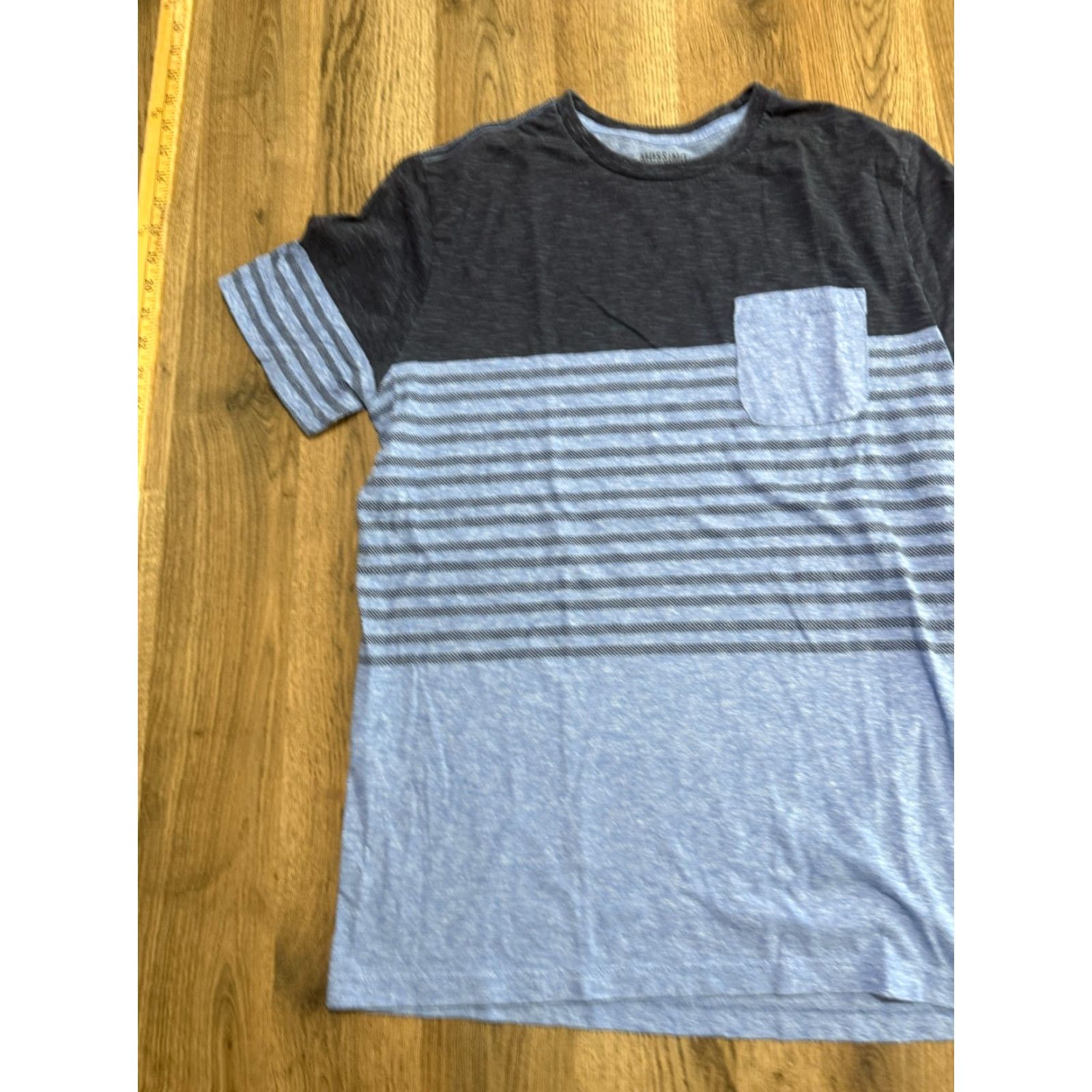 Mossimo Mossimo Shirt Men's Size Medium Blue Striped Short Sleeve Shirt Size US M / EU 48-50 / 2 - 4 Thumbnail
