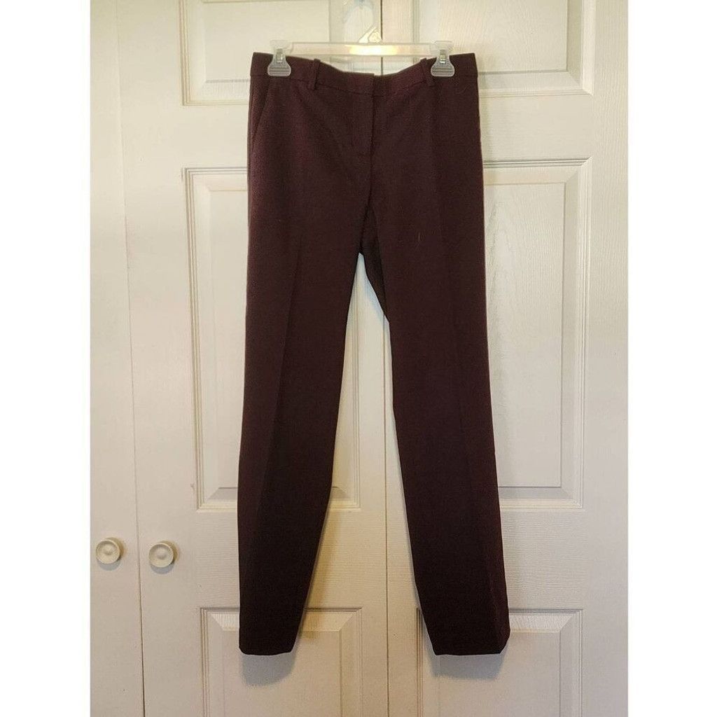 Ann Taylor Anne Taylor Maroon Dress Pants Size 25" / US 0 / IT 36 - 1 Thumbnail