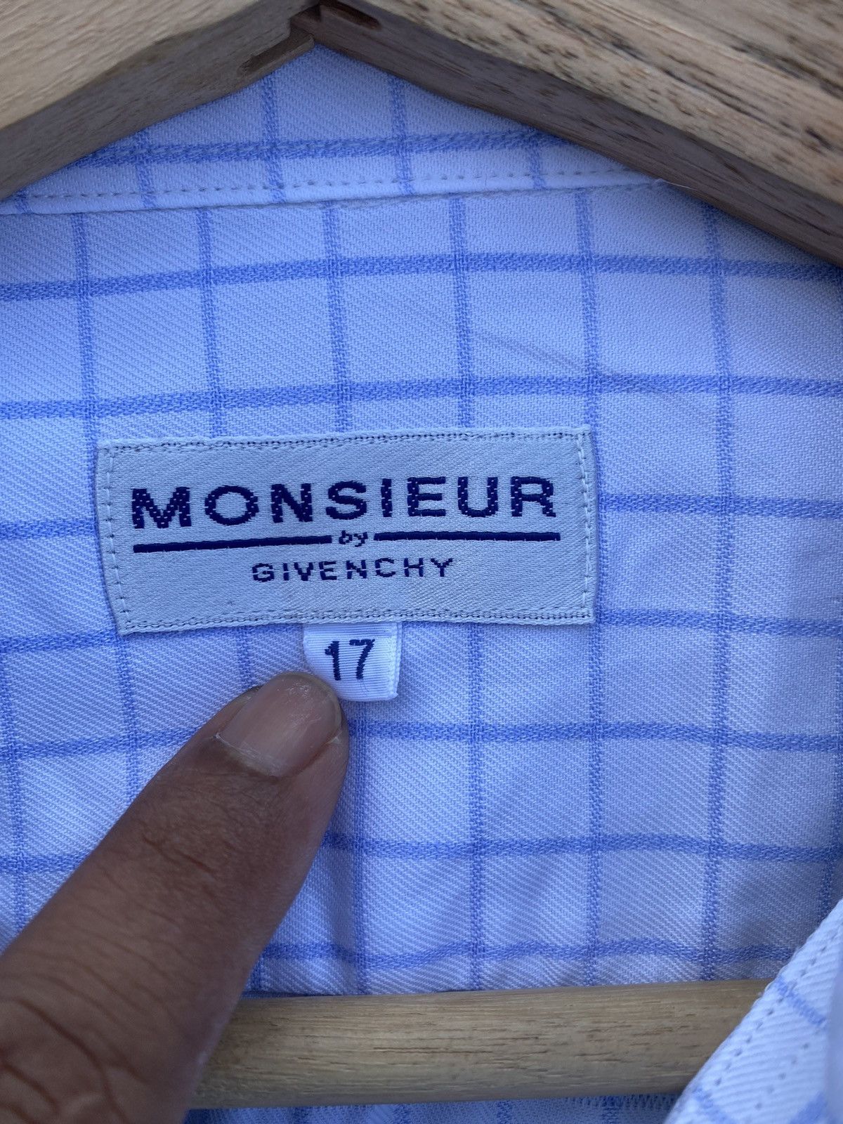 Givenchy Rare Vintage Givenchy Monsieur Checkered Buttons Shirt Size US L / EU 52-54 / 3 - 9 Thumbnail