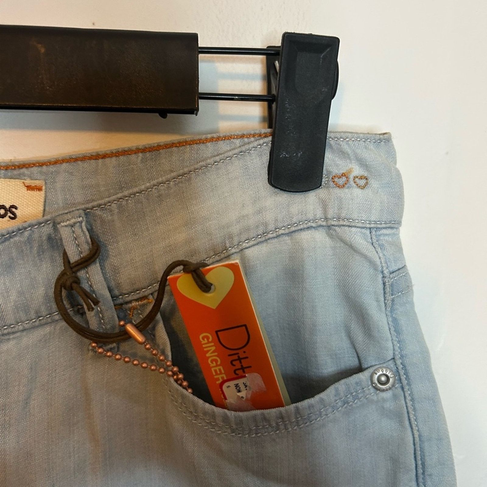 Other Nwt Dittos Mid Rise Chambray Flare Pants Size 25" / US 0 / IT 36 - 4 Thumbnail