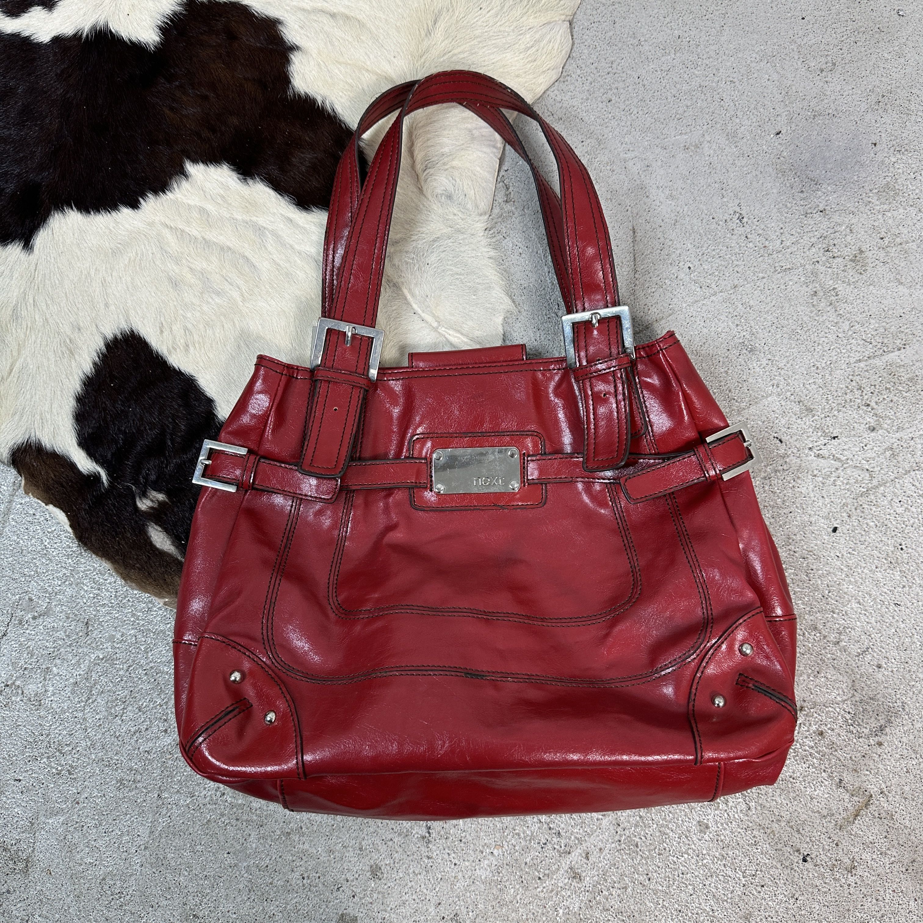Vintage Vintage Avant Garde Biker Y2K Cherry Red Bag Size ONE SIZE - 1 Thumbnail
