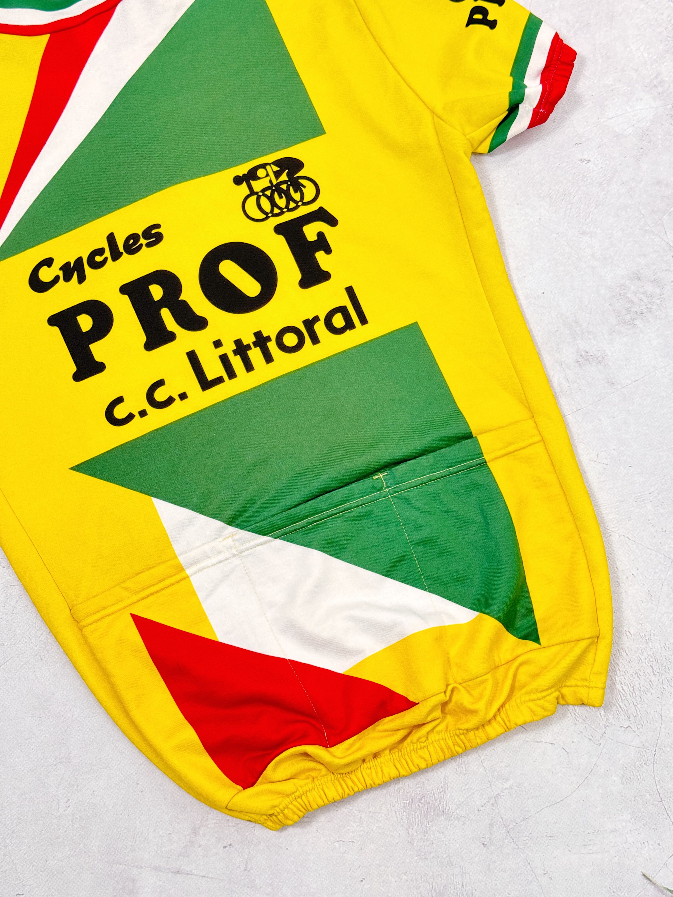 Vintage Vintage Cycling Jersey Prof c.c. Littoral Cycles Size US M / EU 48-50 / 2 - 14 Thumbnail