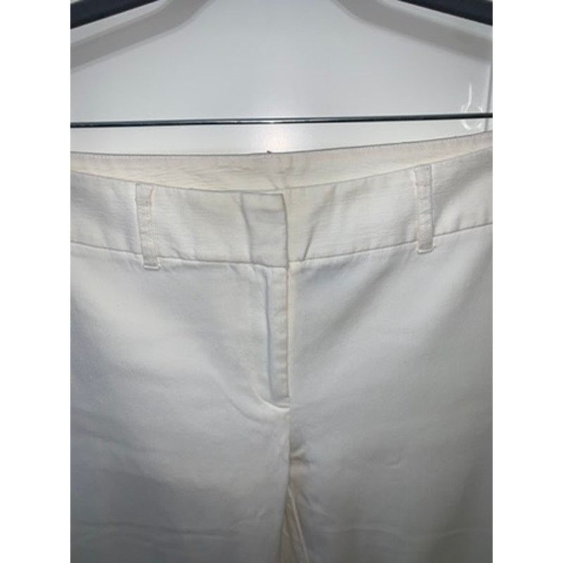 Express Express Women's Cropped Stretch Pants White Size 5/6 Casual Size 28" / US 6 / IT 42 - 2 Thumbnail