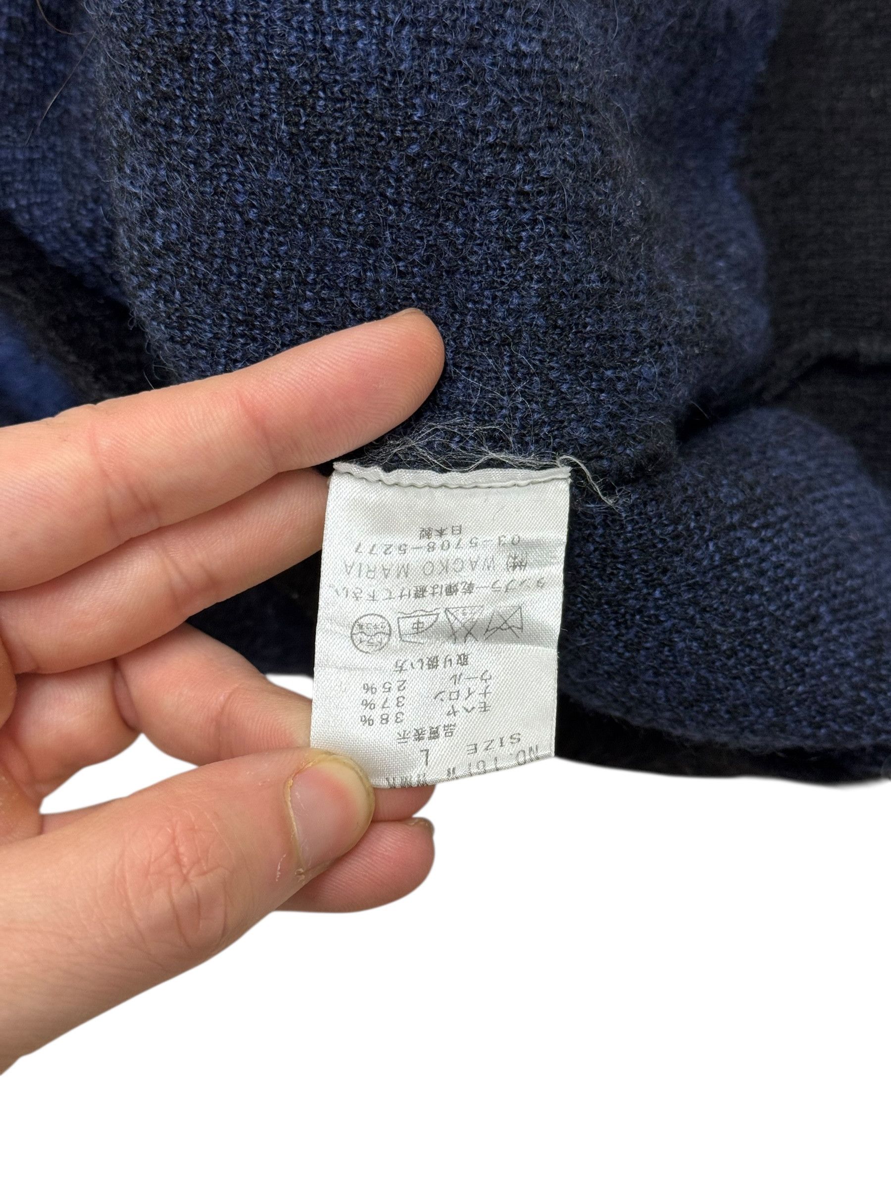 Wacko Maria Wacko Maria Guilty Parties Blue Checkered Mohair Sweater Size US L / EU 52-54 / 3 - 5 Thumbnail