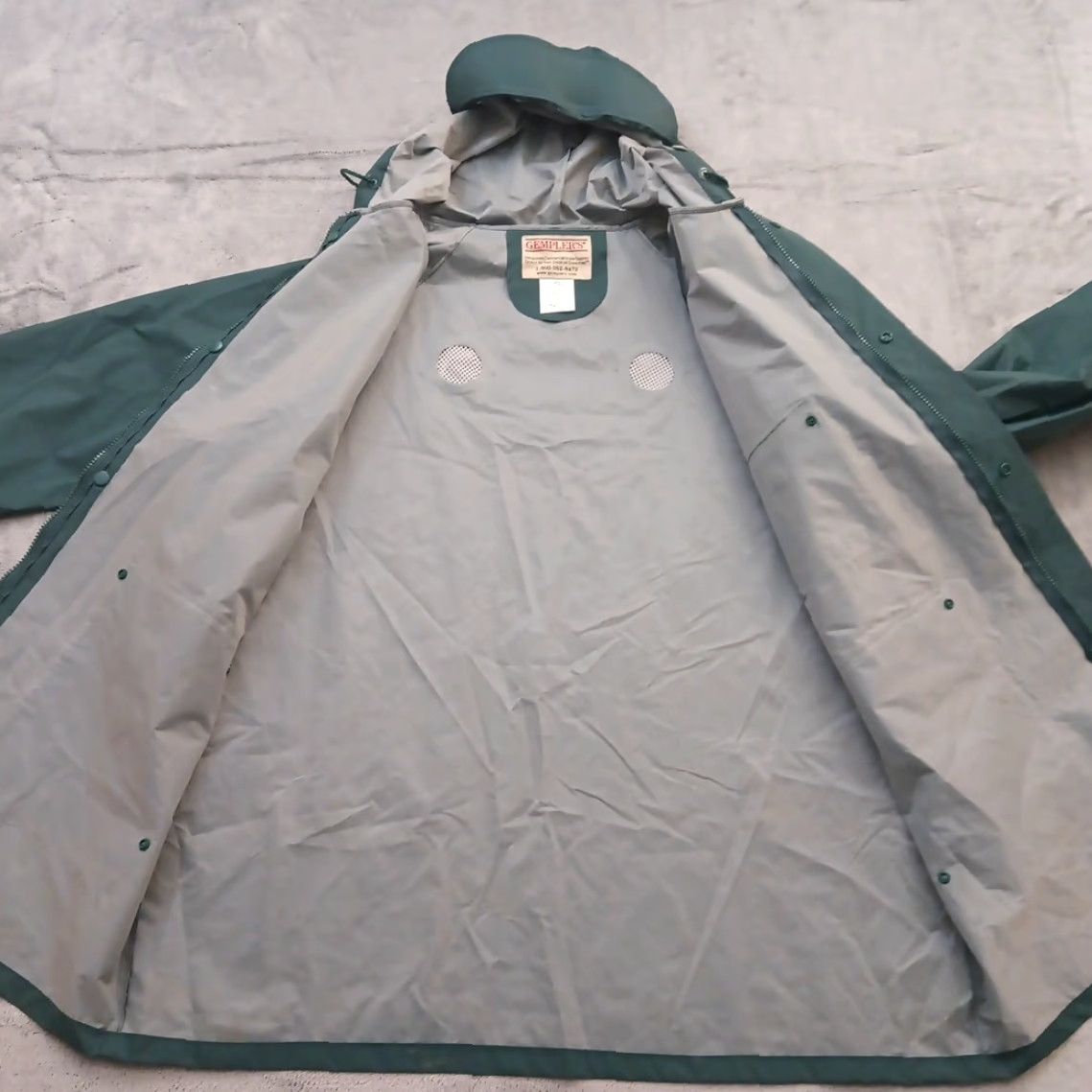 Vintage Gemplers Jacket Mens Large Green Waterproof Hooded Breathable Rain Coat Pockets Weather Gear L Mens Size US L / EU 52-54 / 3 - 6 Thumbnail