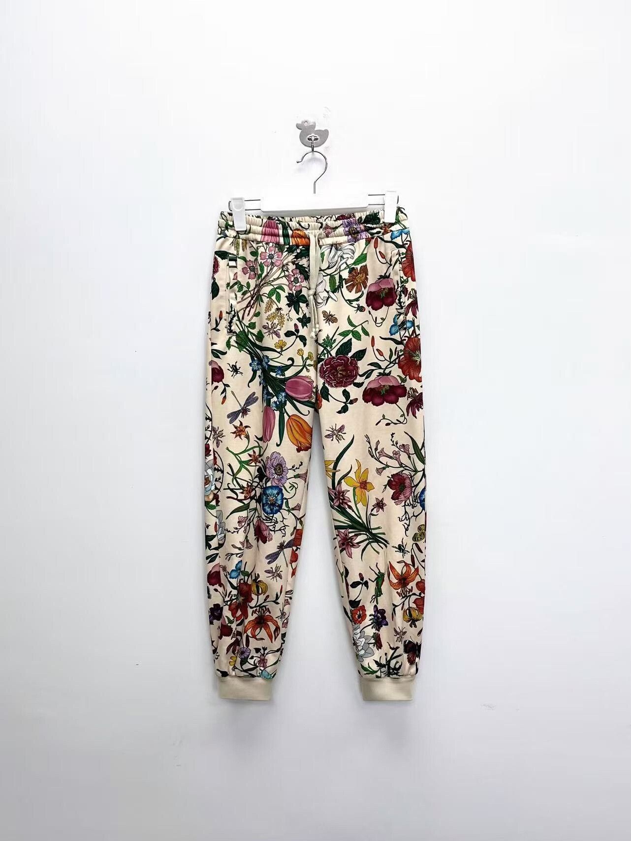 Gucci gucci floral print sports pants Size 23" - 1 Thumbnail