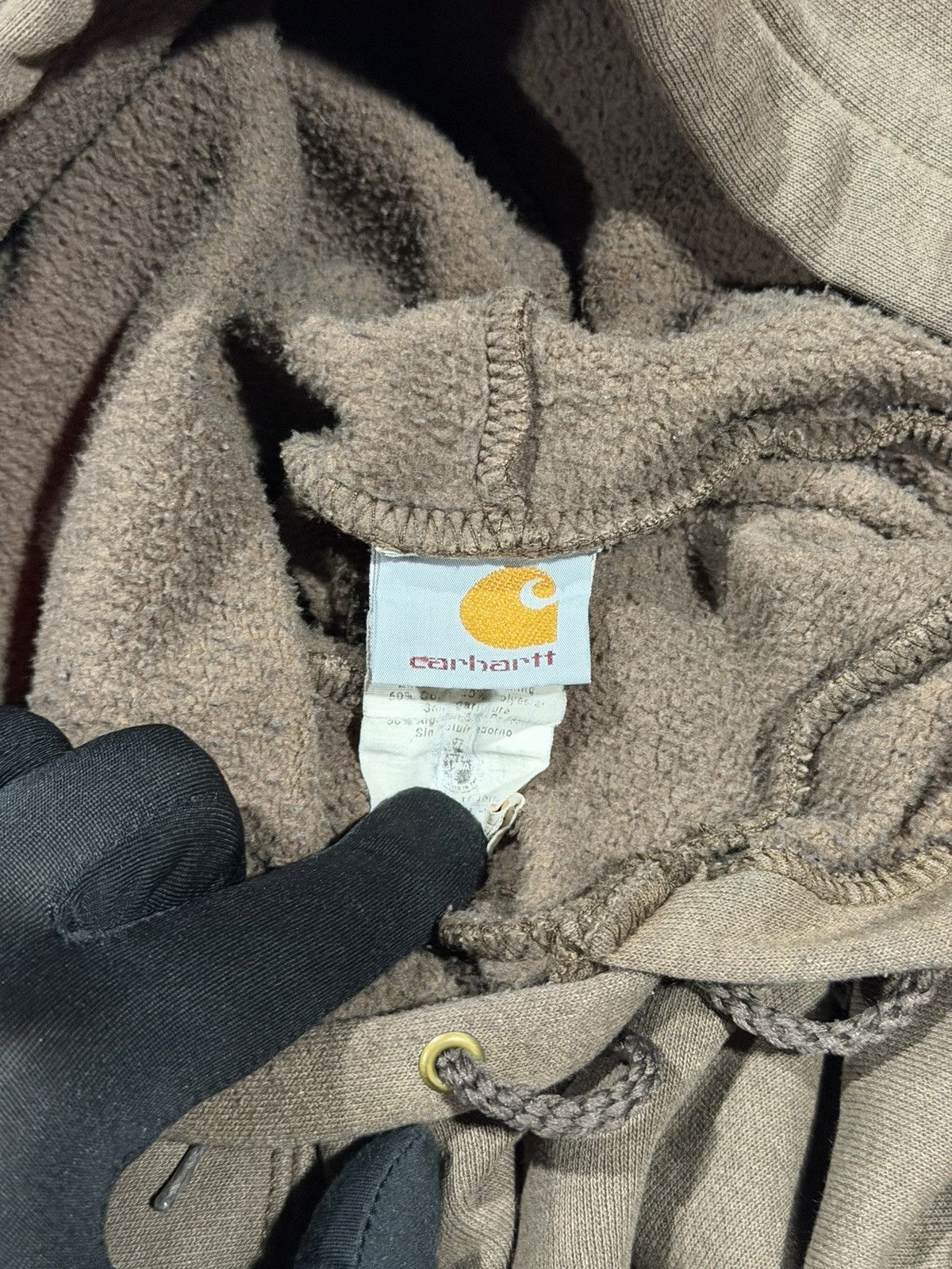 Carhartt 2000s Y2K Vintage Carhartt Faded Brown Hoodie XL Size US XL / EU 56 / 4 - 10 Thumbnail