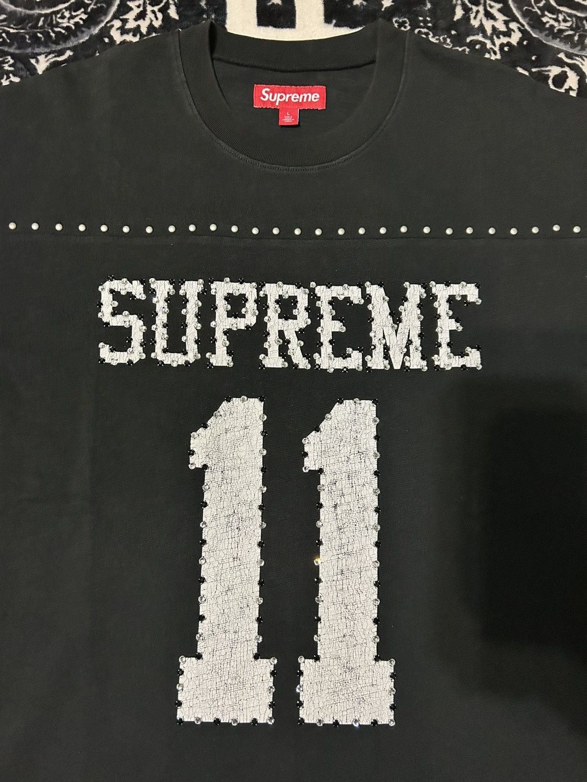 Supreme Supreme studded S/S Football Top Size Large New Size US L / EU 52-54 / 3 - 3 Thumbnail