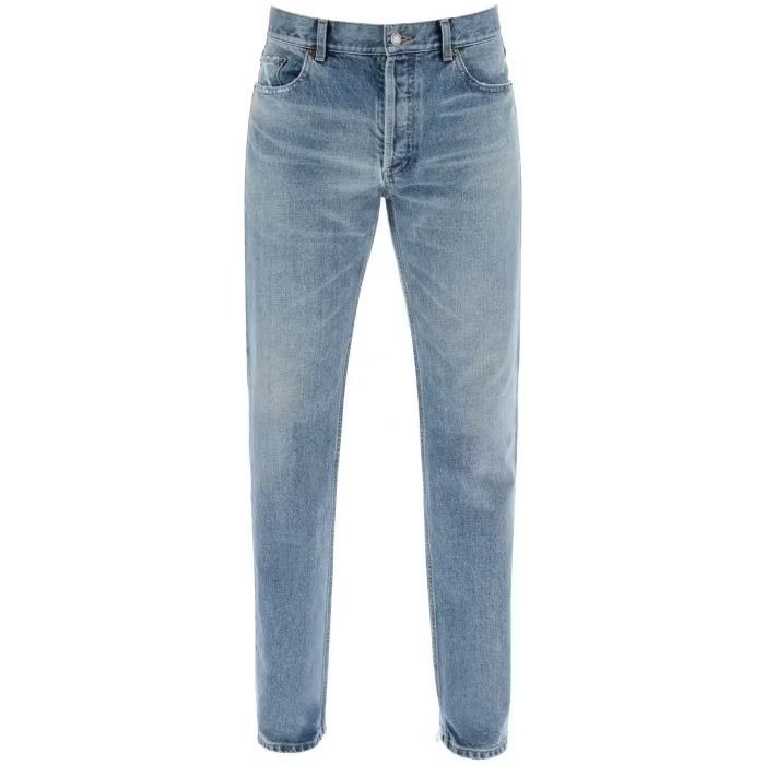 Saint Laurent Paris o1s22i1n0524 Straight Jeans in Light Blue | Grailed