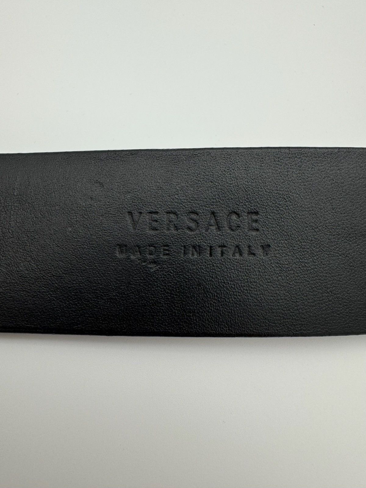Versace Versace La Medusa Embellished Leather Studded Belt Size 40 - 7 Thumbnail