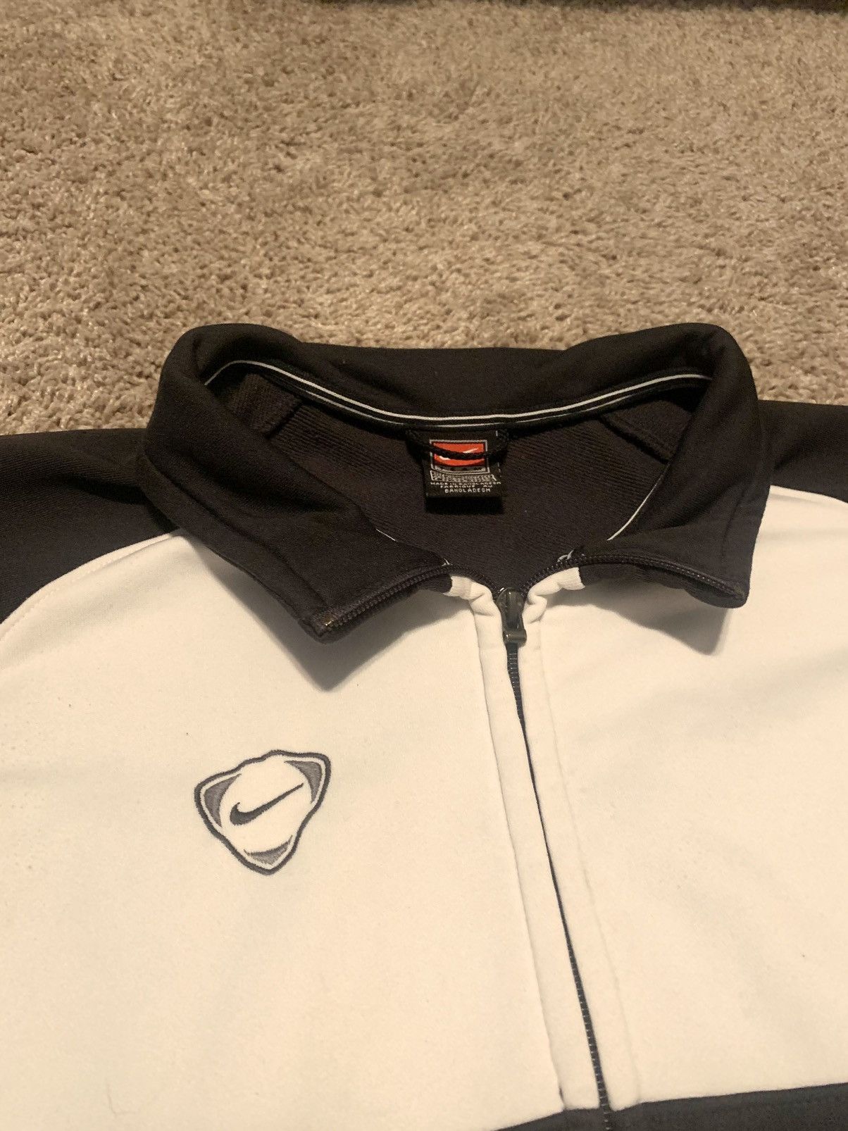 Nike × Vintage Nike Vintage Oversize Basic Logo Zip-Sweatshirt Size US L / EU 52-54 / 3 - 3 Thumbnail